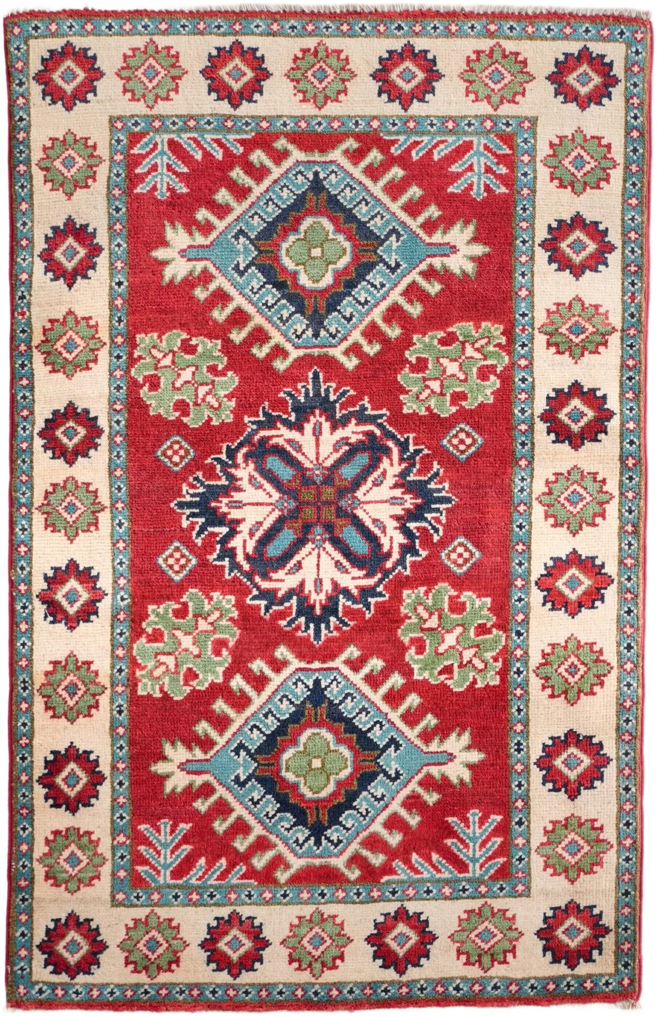 2' 7 x 4' 1 Hand Knotted Kazak Rug