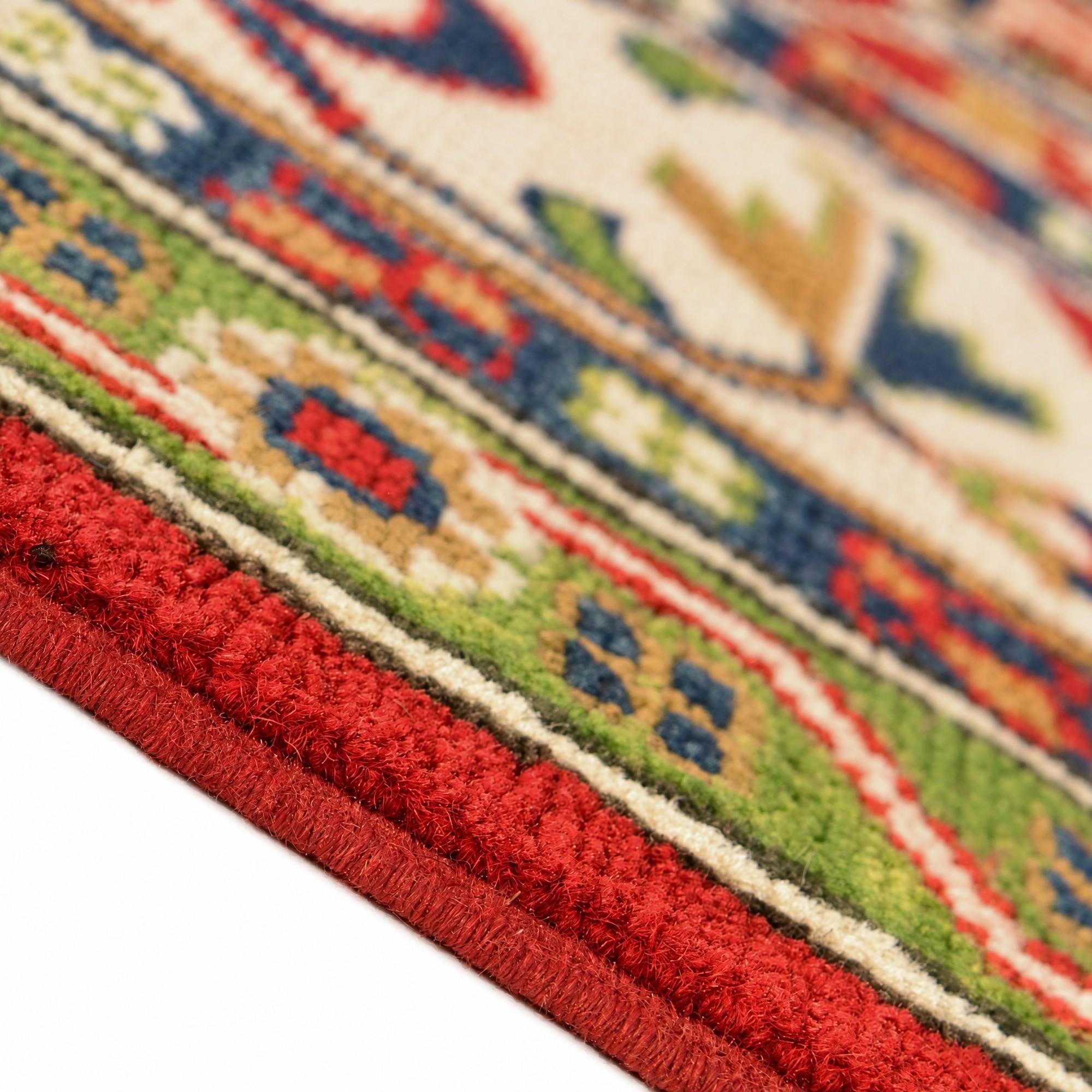 6' 8 x 9' 7 Hand Knotted Kazak Rug
