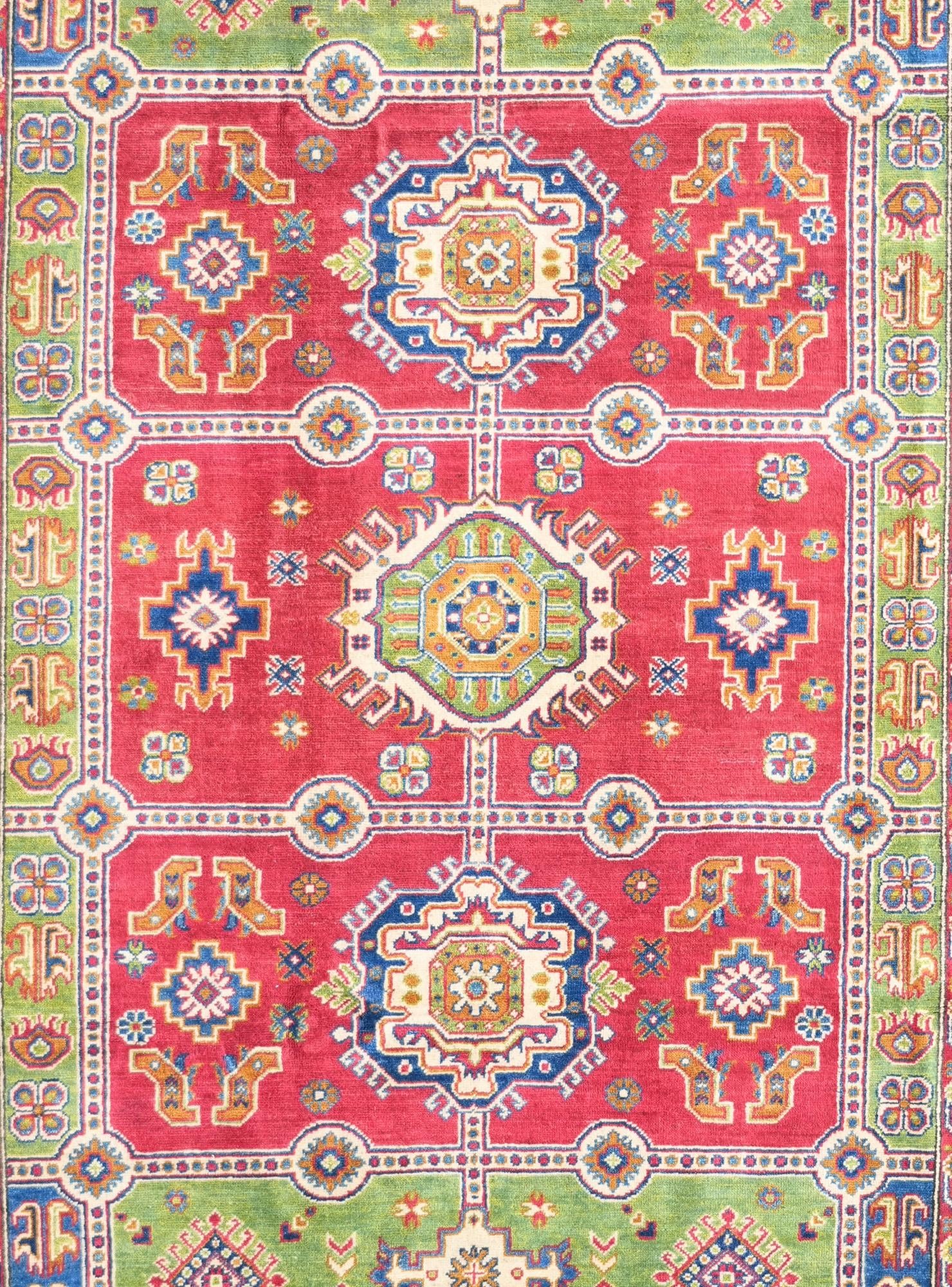 6' 8 x 9' 7 Hand Knotted Kazak Rug