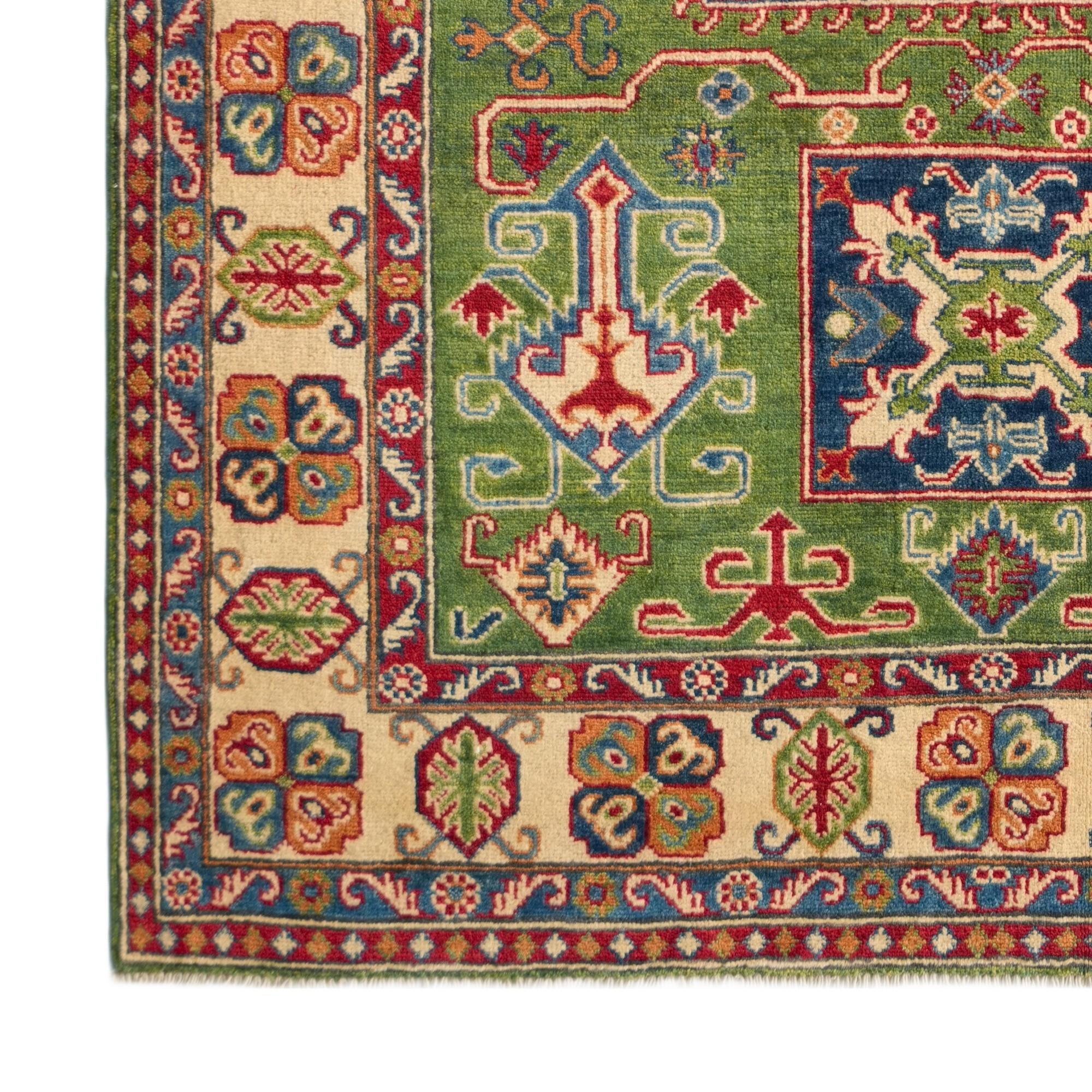 Detail image 7 of 10: 4' 11 x 6' 10 Hand Knotted Kazak Rug