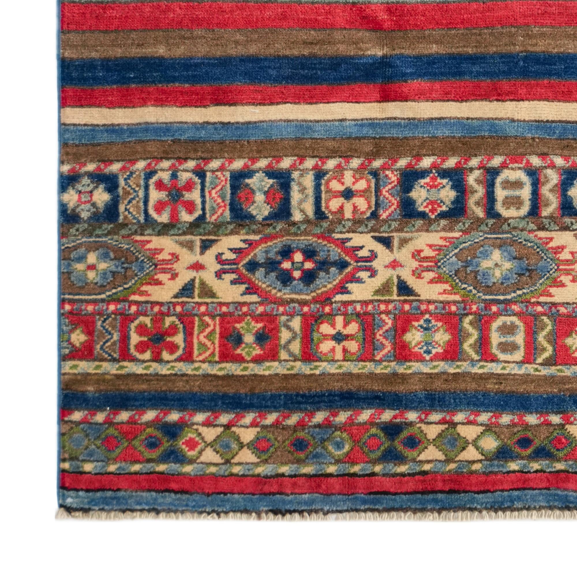 3' 10 x 5' 6 Hand Knotted Kazak Rug