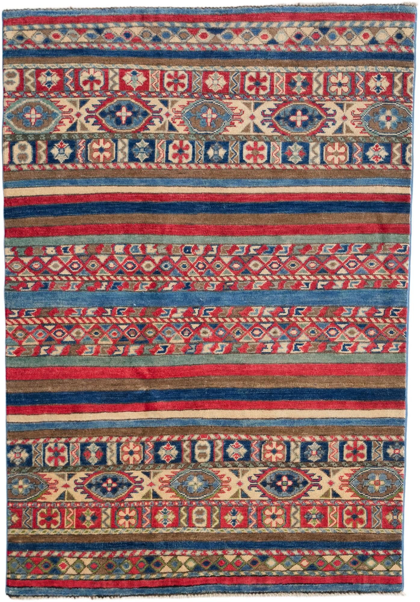 3' 10 x 5' 6 Hand Knotted Kazak Rug