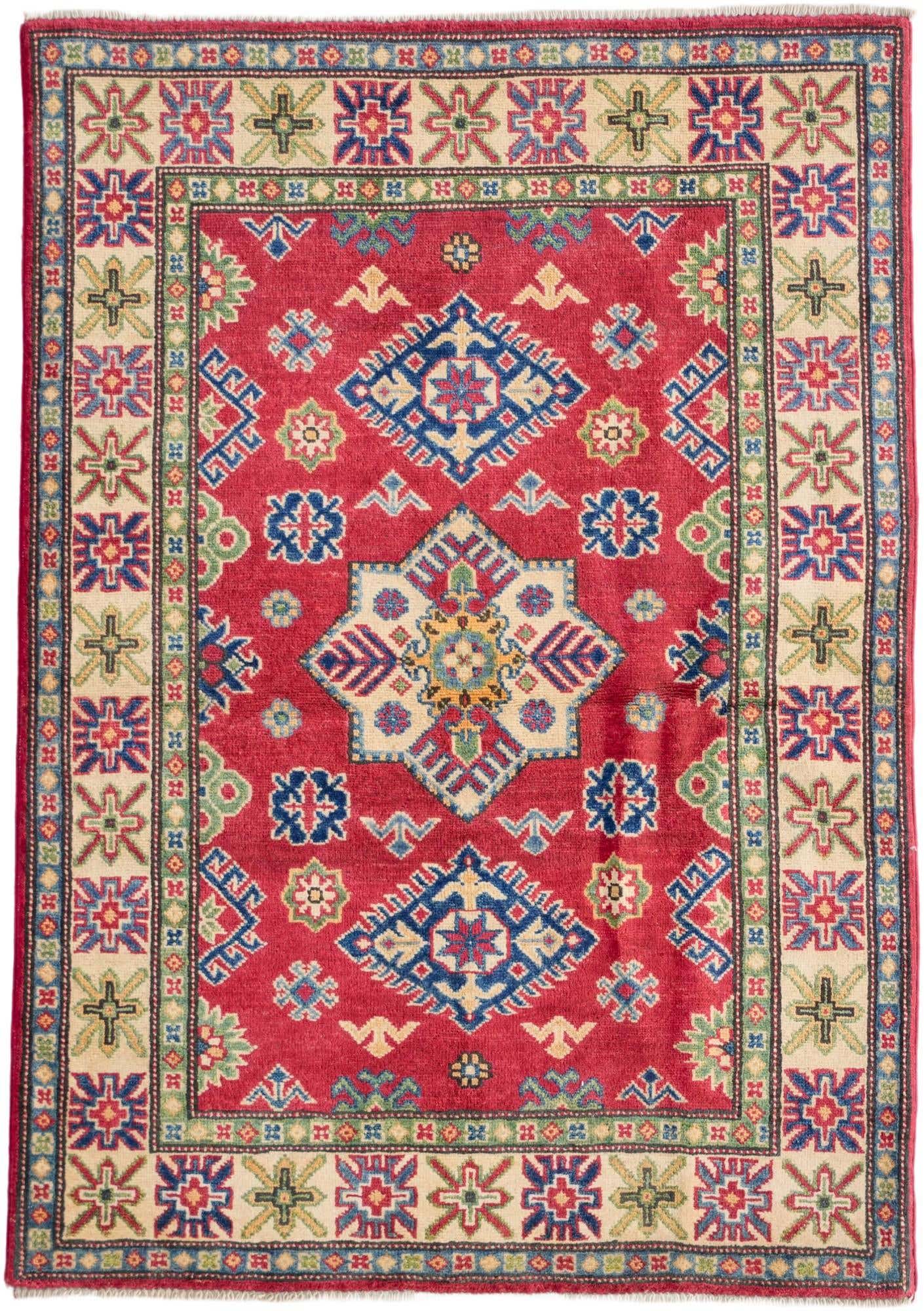 3' 6 x 5' Hand Knotted Kazak Rug