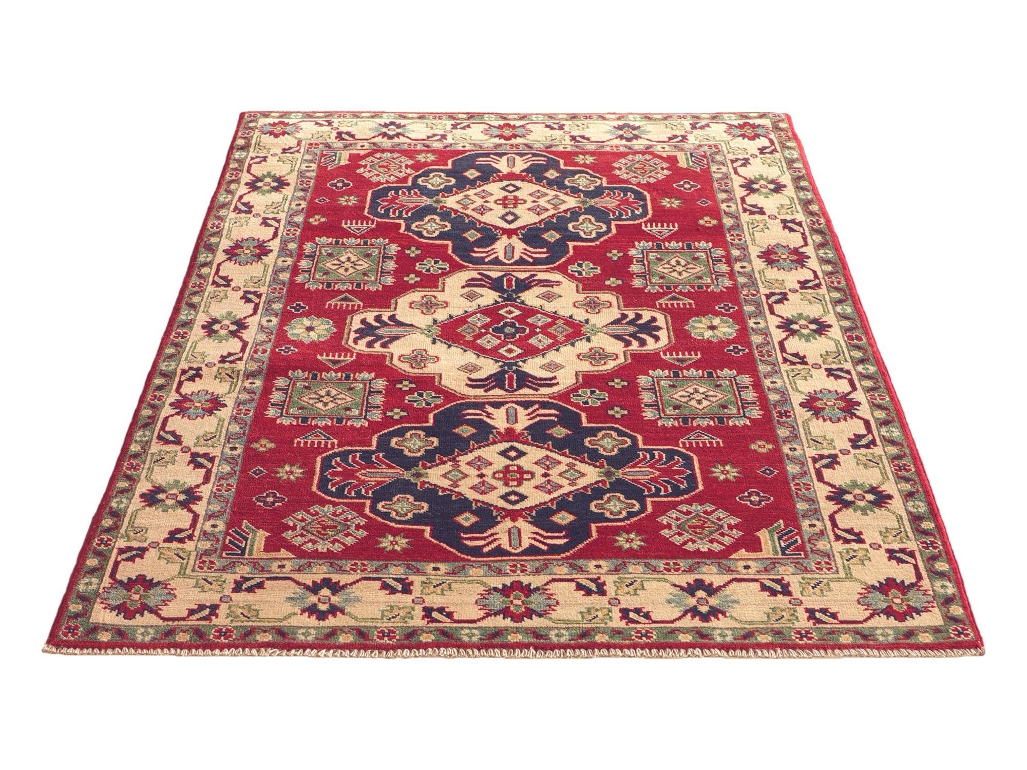 120cm x 165cm Hand Knotted Kazak Rug