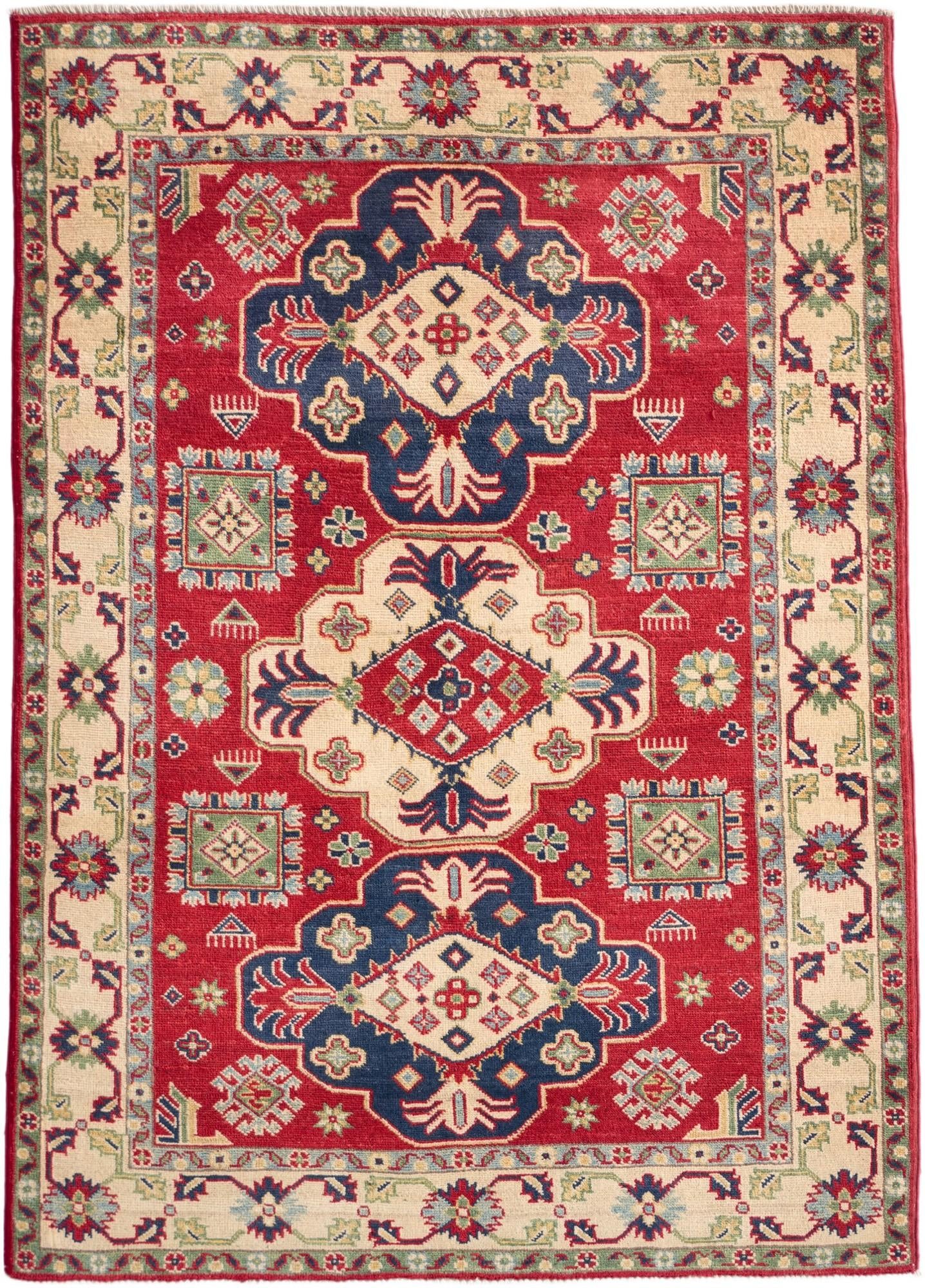 120cm x 165cm Hand Knotted Kazak Rug
