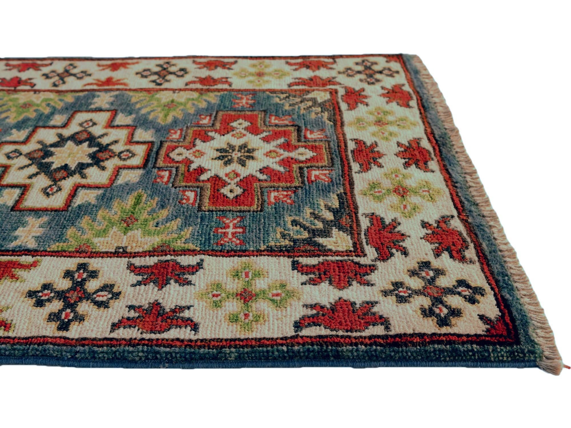 65cm x 80cm Hand Knotted Kazak Rug