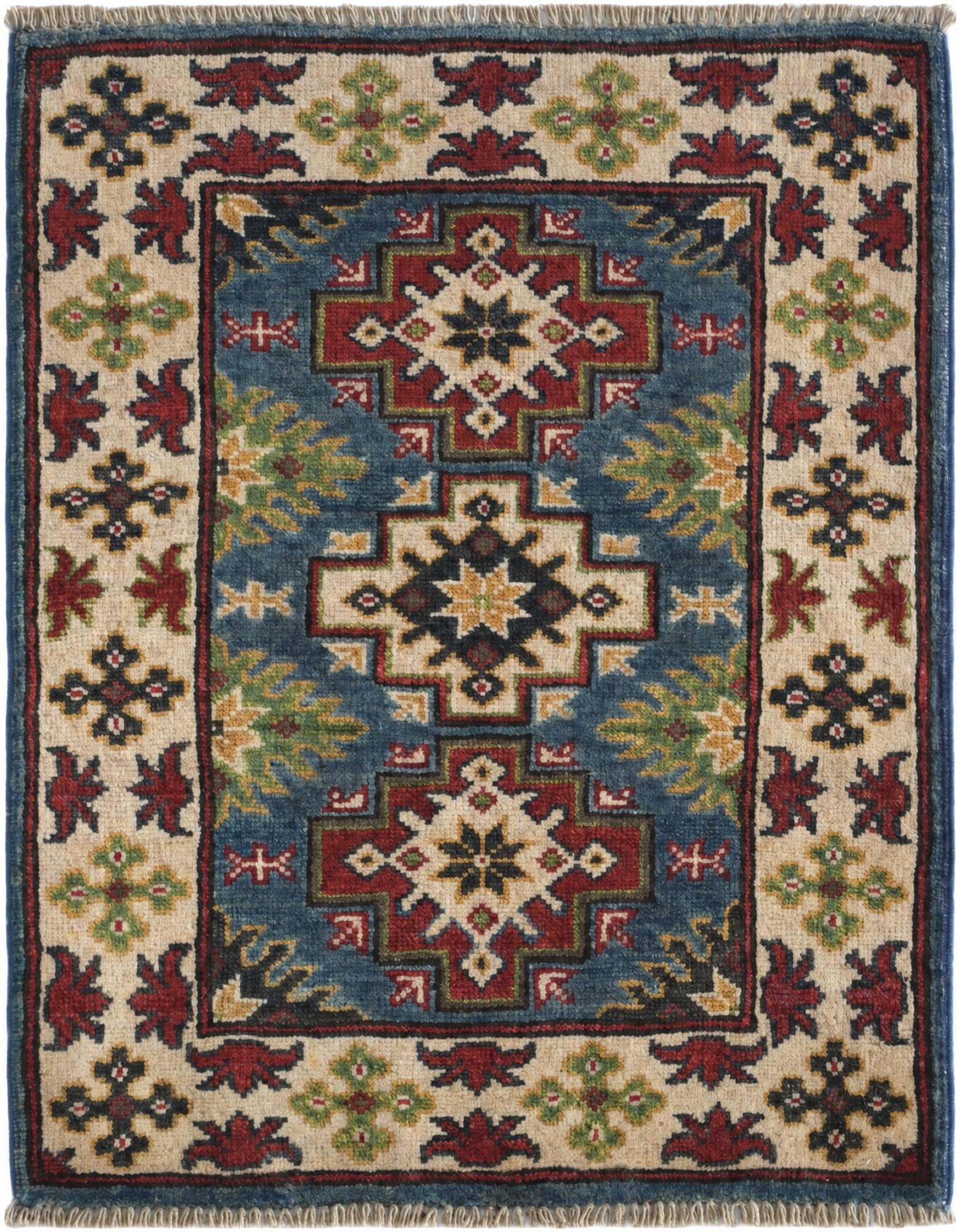2' 1 x 2' 8 Hand Knotted Kazak Rug