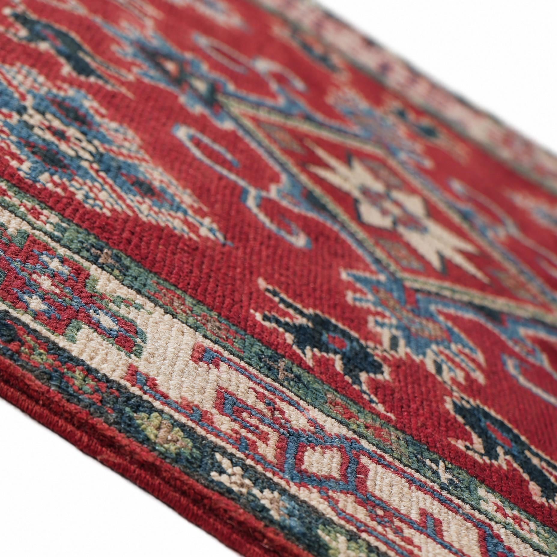 80cm x 130cm Handgeknüpft Kazak Teppich