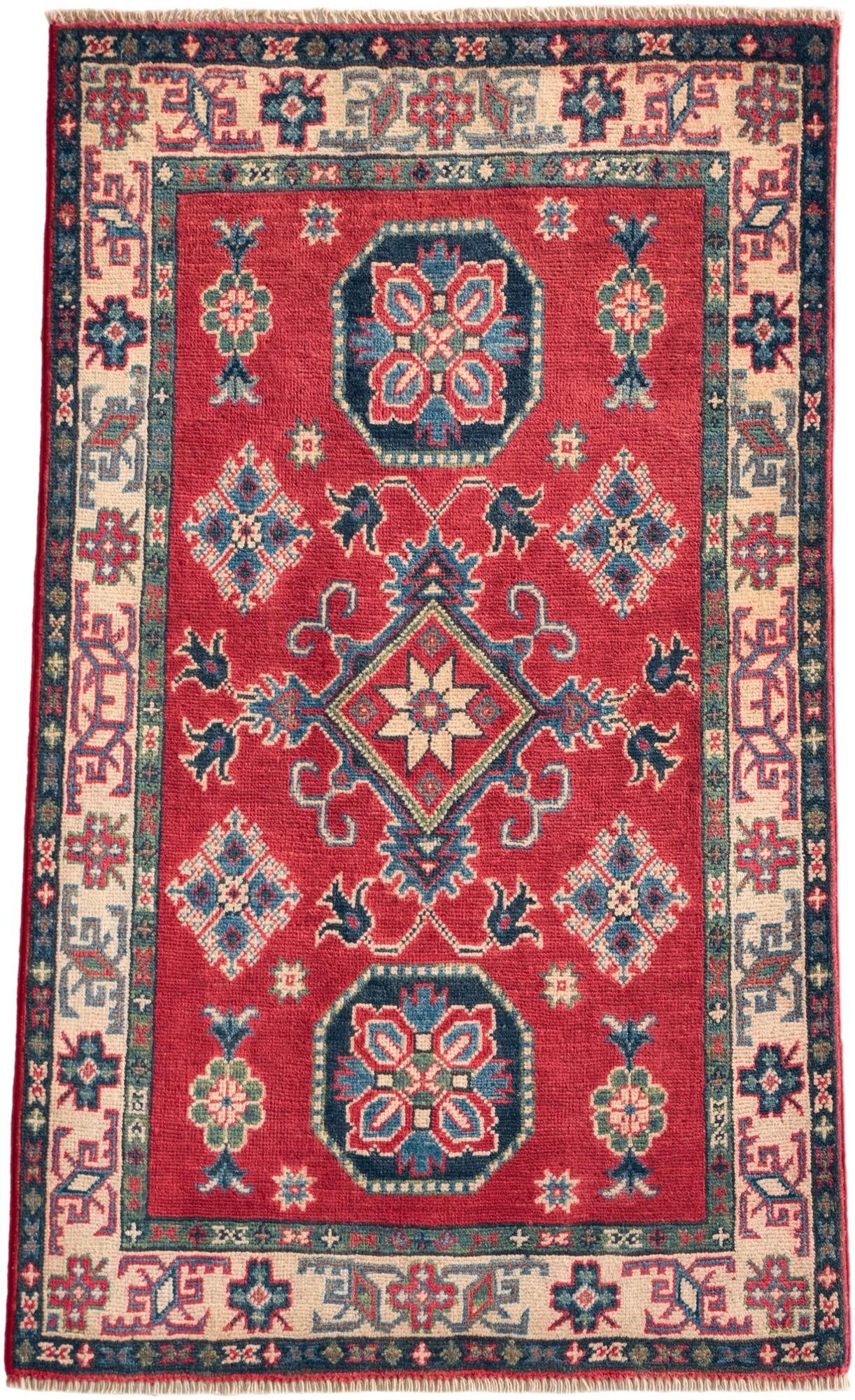 2' 7 x 4' 2 Hand Knotted Kazak Rug
