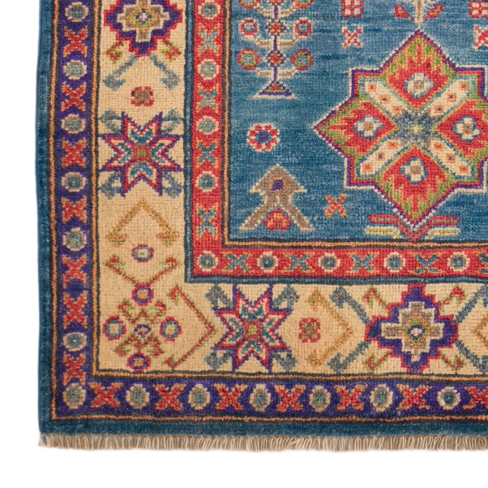 2' 9 x 4' 2 Hand Knotted Kazak Rug