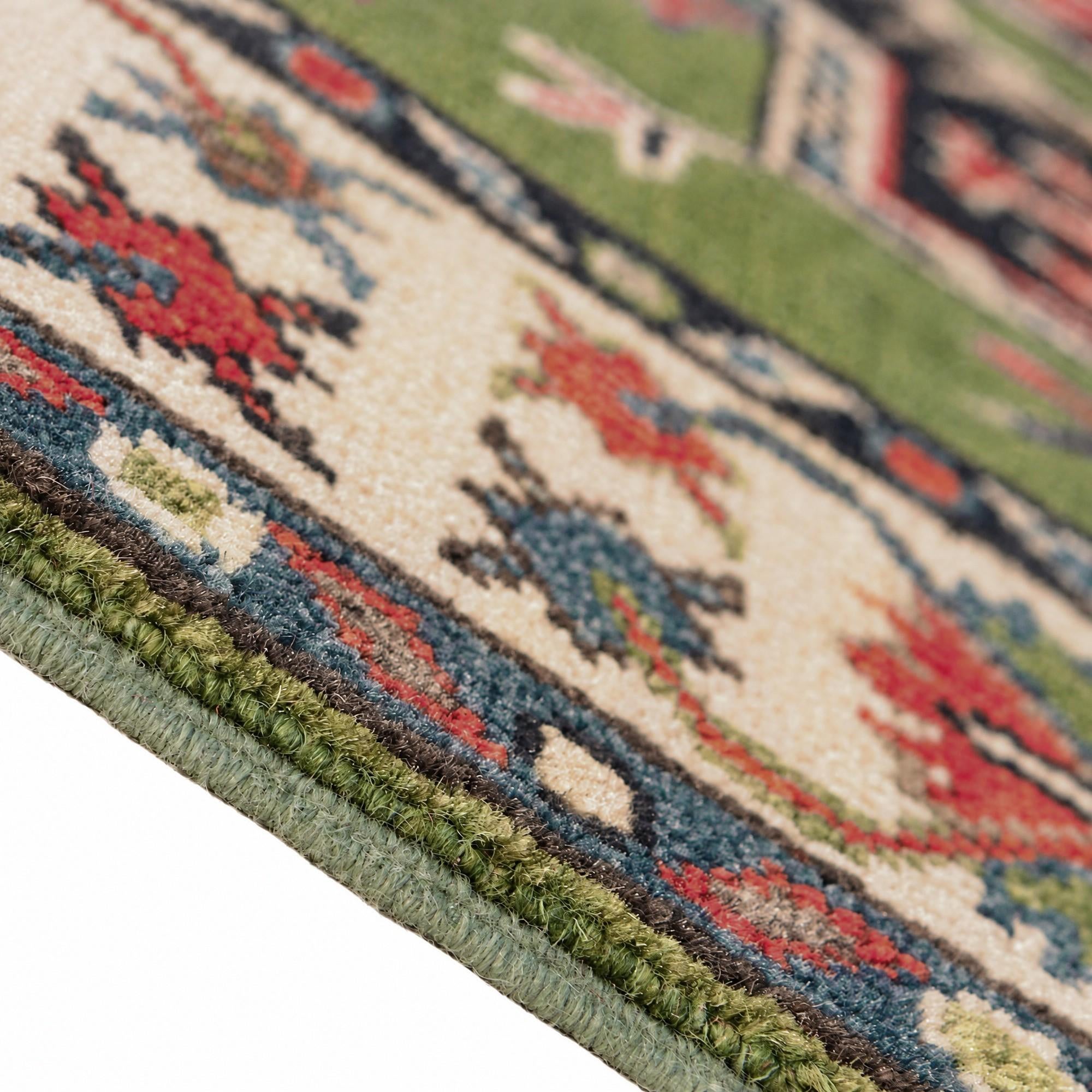 85cm x 100cm Hand Knotted Kazak Rug