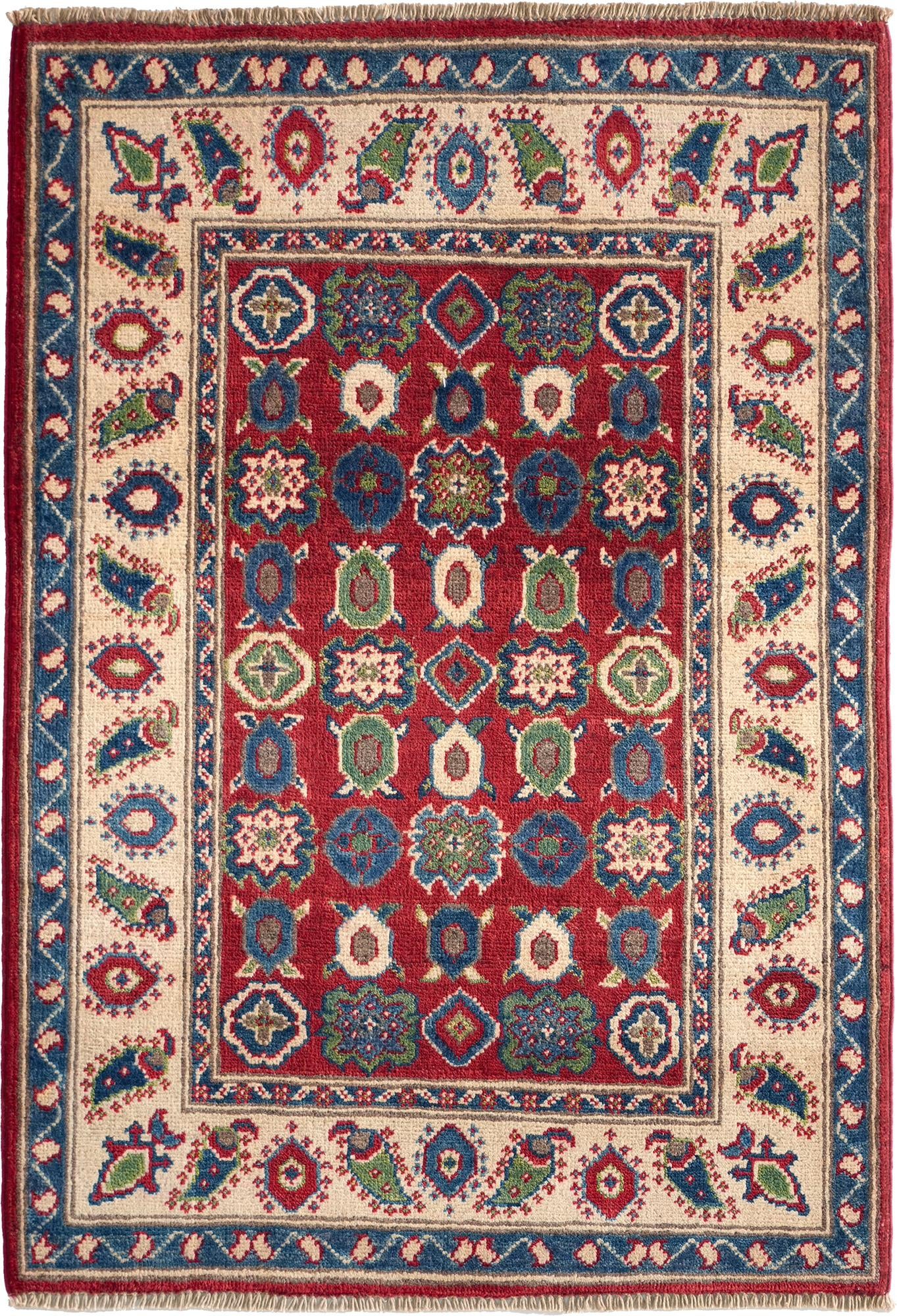 Detail image 2 of 10: 2' 9 x 4' Hand Knotted Kazak Rug