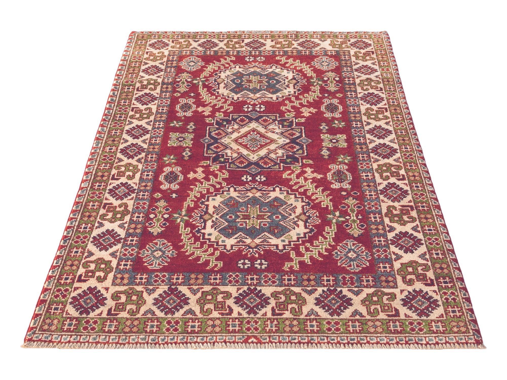 3' 3 x 5' 3 Hand Knotted Kazak Rug