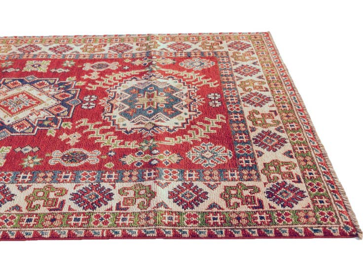 Detail image of 3' 3 x 5' 3 Hand Knotted Kazak Rug