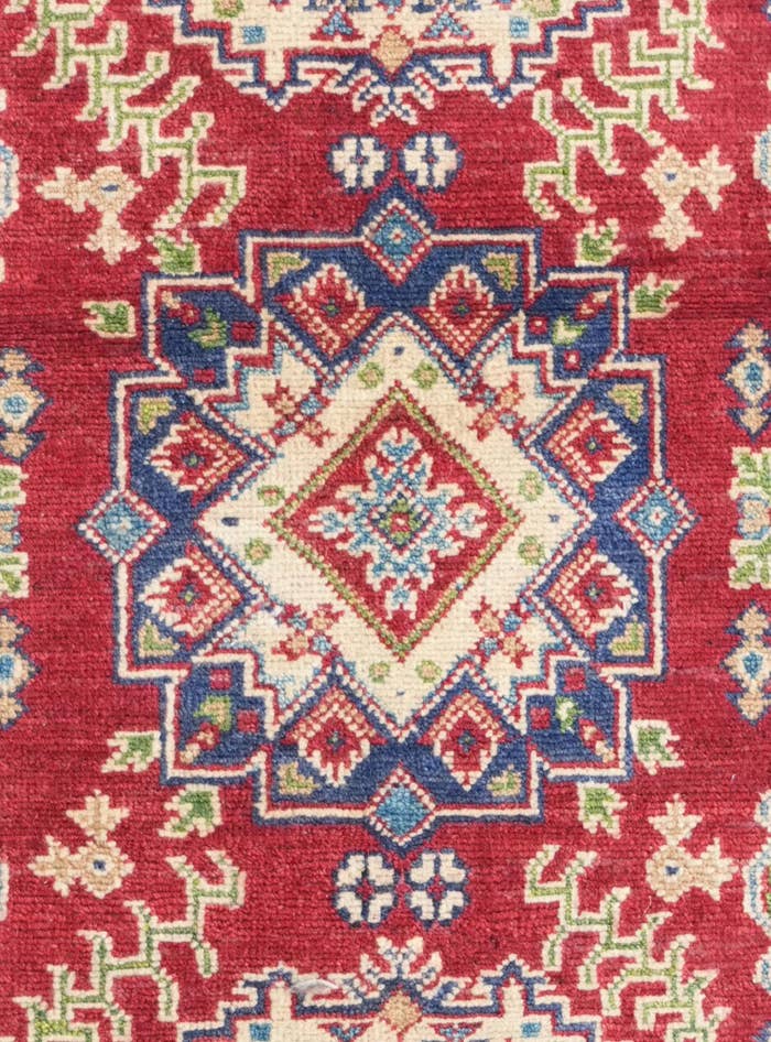 Detail image of 3' 3 x 5' 3 Hand Knotted Kazak Rug