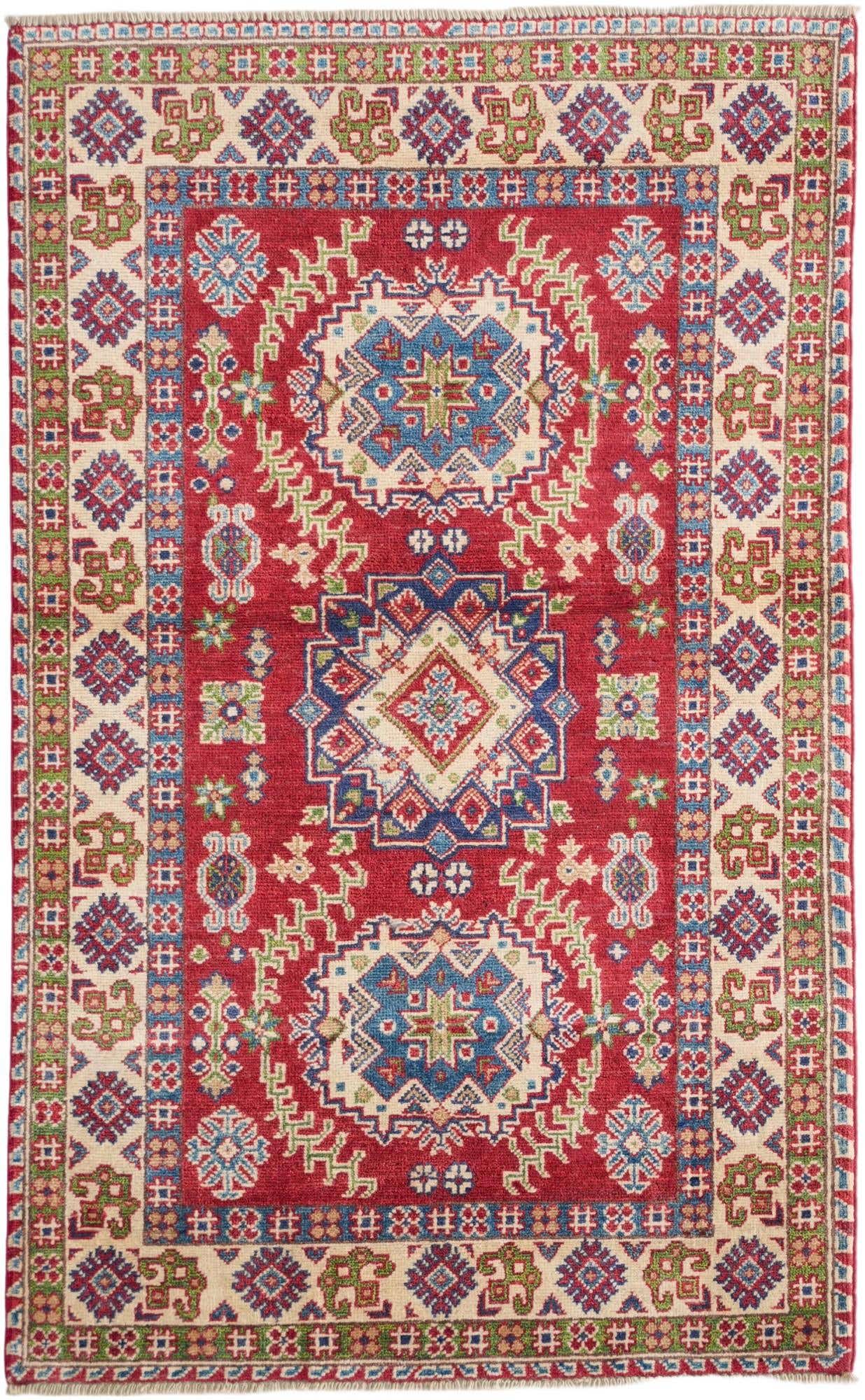3' 3 x 5' 3 Hand Knotted Kazak Rug