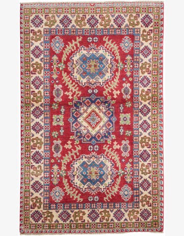 3' 3 x 5' 3 Hand Knotted Kazak Rug