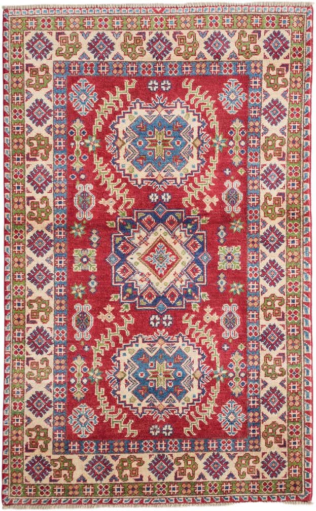 3' 3 x 5' 3 Hand Knotted Kazak Rug
