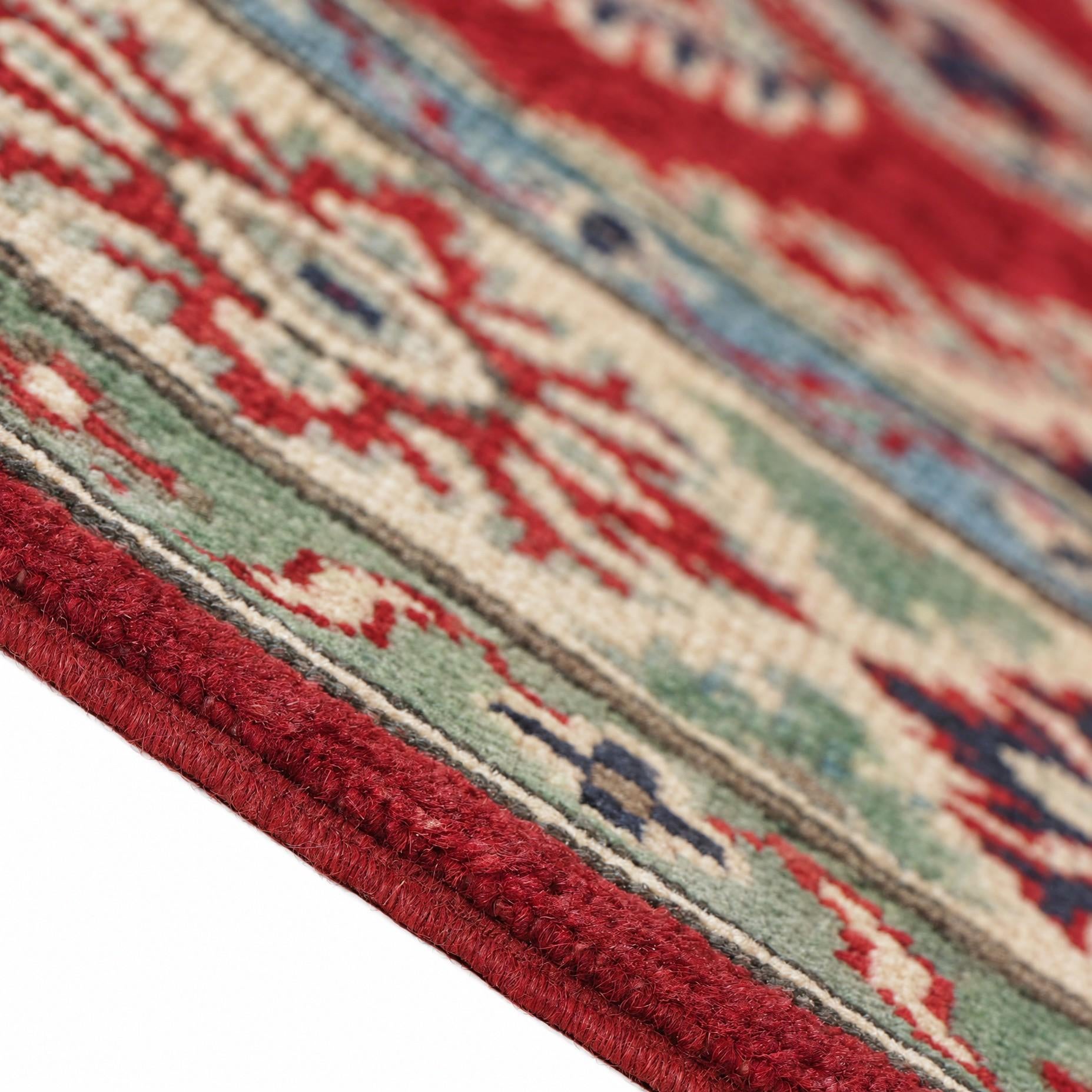 150cm x 205cm Handgeknüpft Kazak Teppich