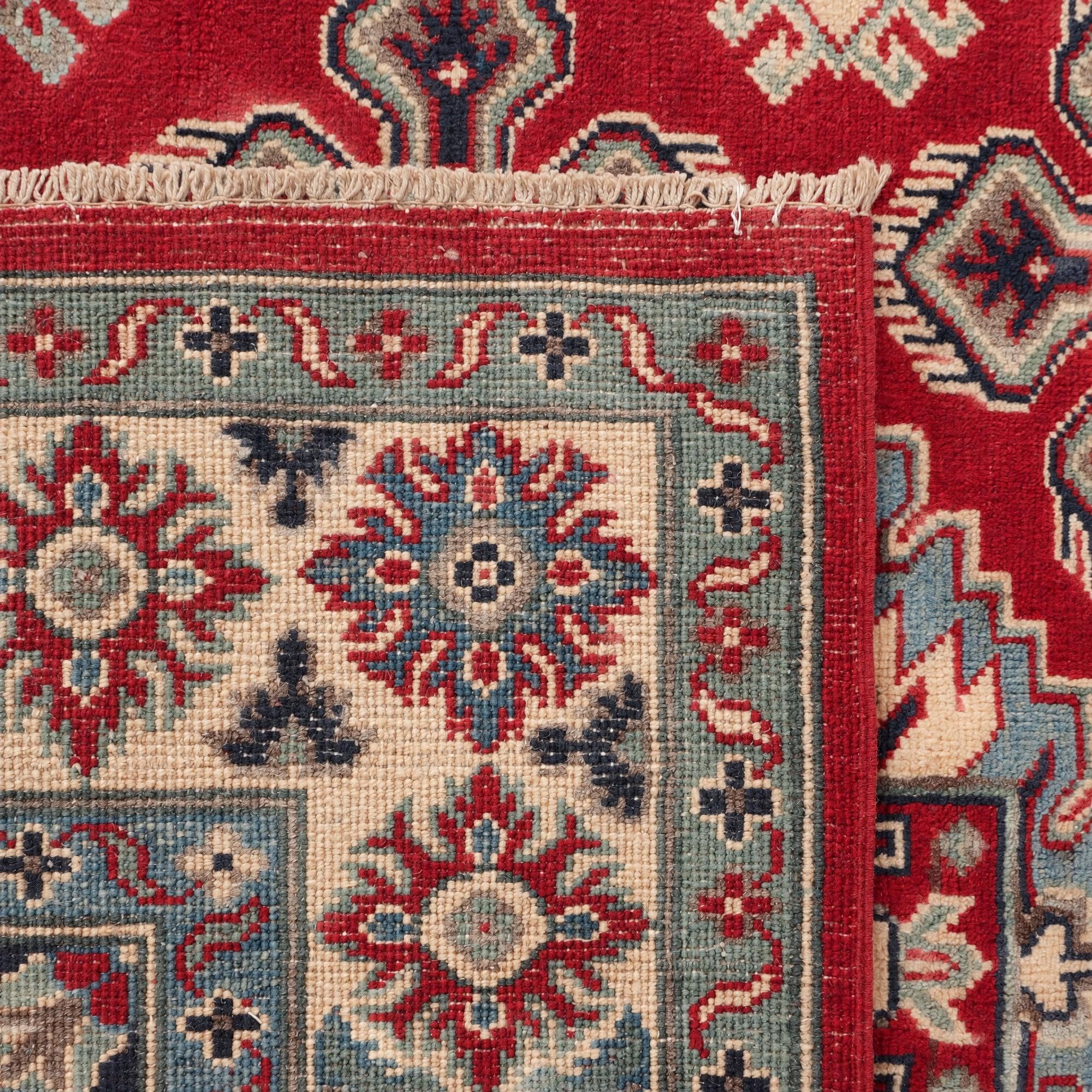 150cm x 205cm Handgeknüpft Kazak Teppich