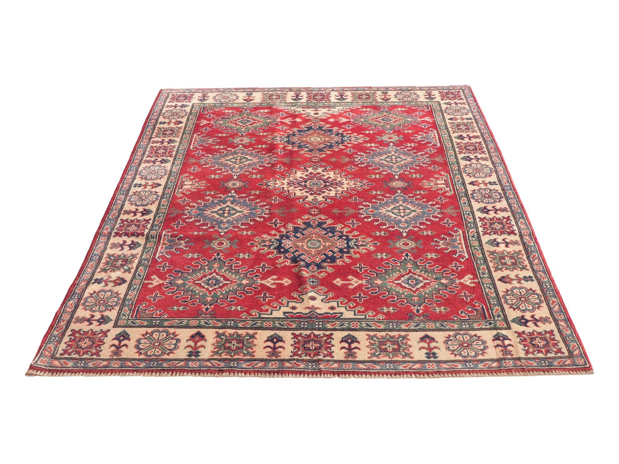 Detail image 5 of 10: 5' x 6' 9 Hand Knotted Kazak Rug