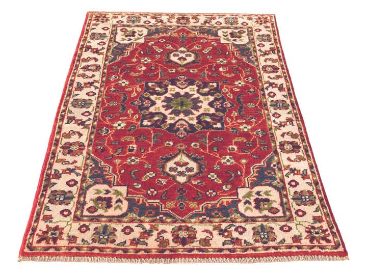 2' 6 x 4' Hand Knotted Kazak Rug