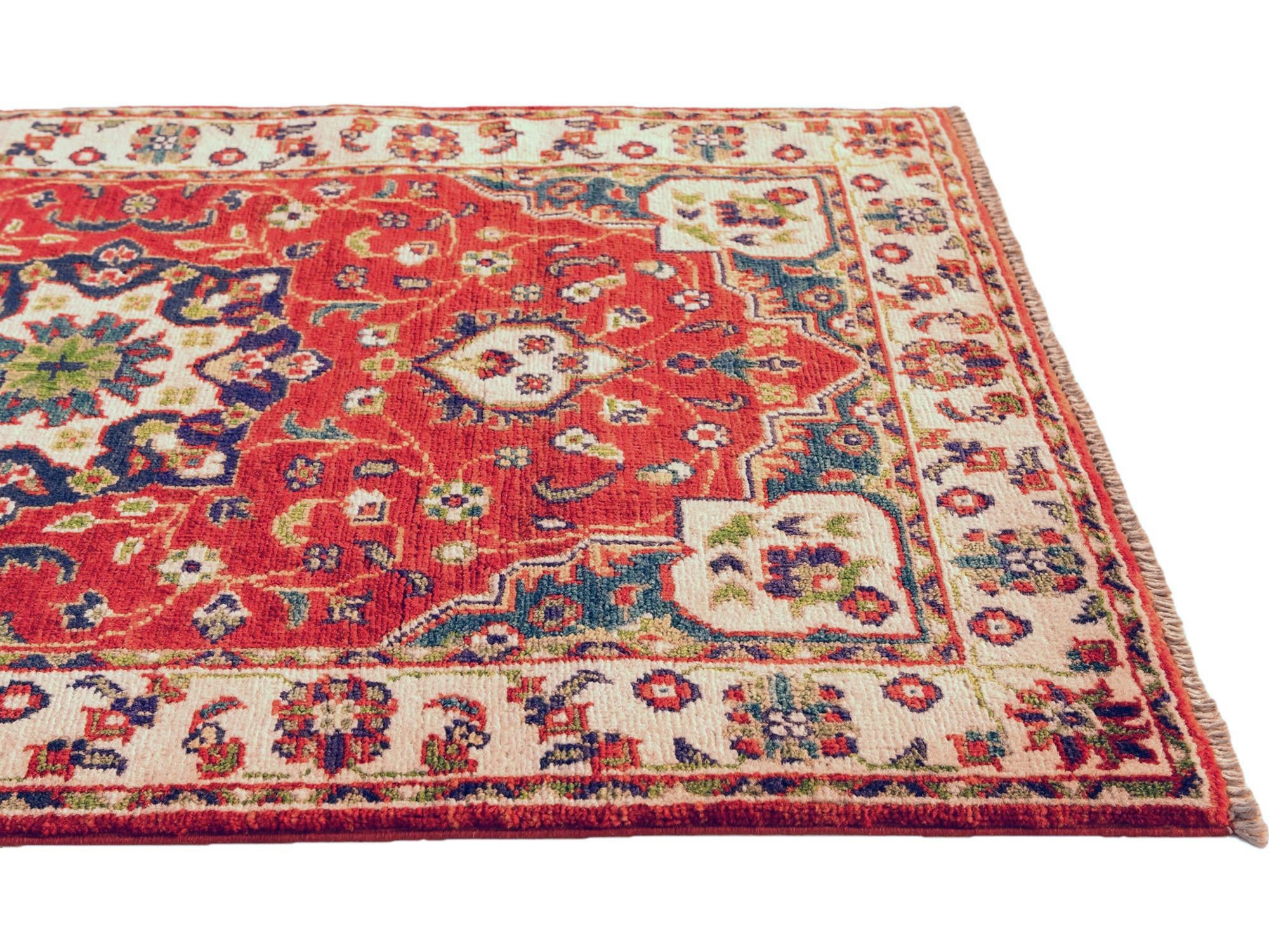 2' 6 x 4' Hand Knotted Kazak Rug