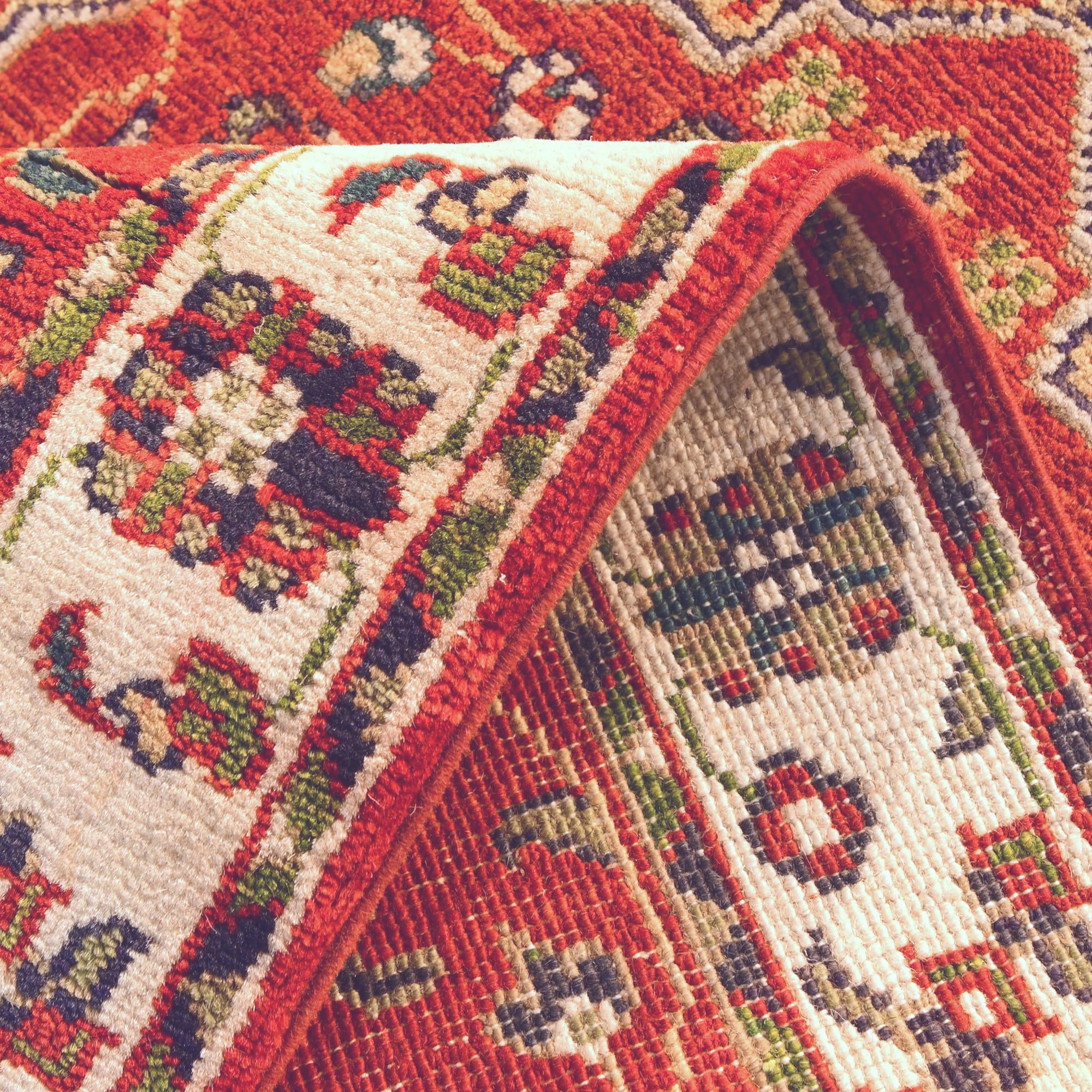 2' 6 x 4' Hand Knotted Kazak Rug