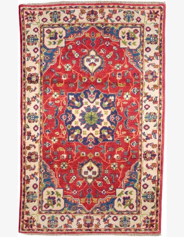 2' 6 x 4' Hand Knotted Kazak Rug