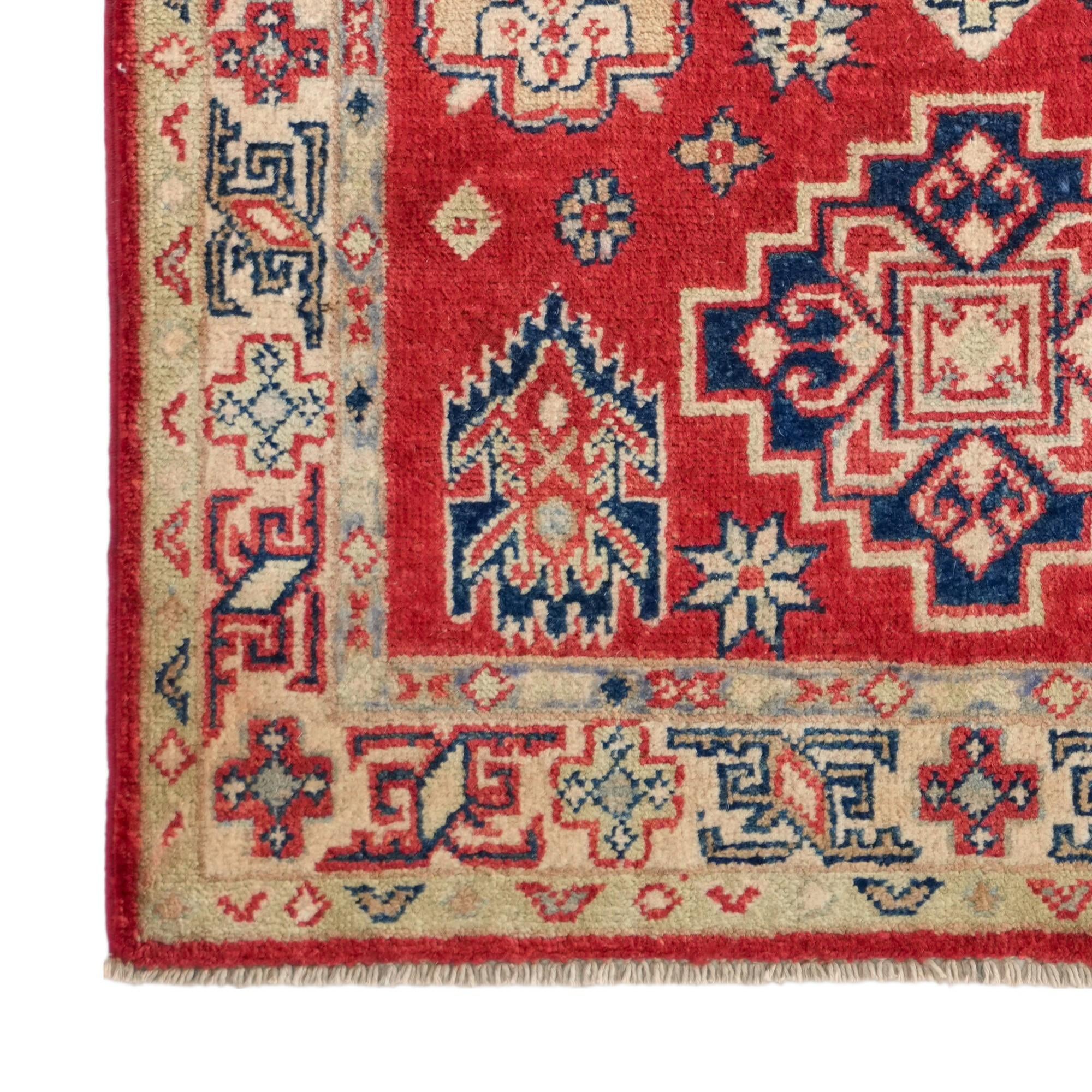 80cm x 125cm Handgeknüpft Kazak Teppich