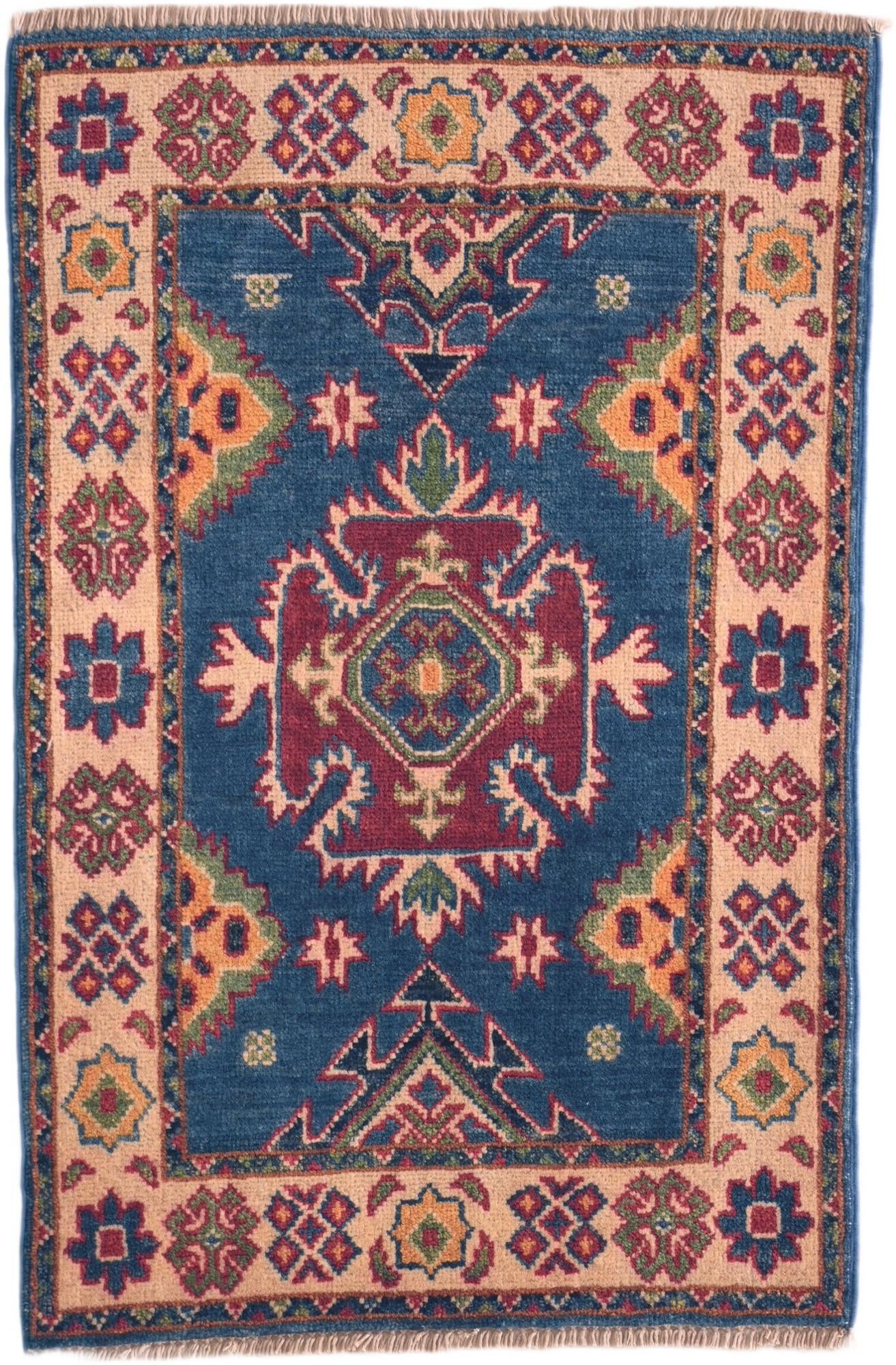 1' 10 x 2' 10 Hand Knotted Kazak Rug