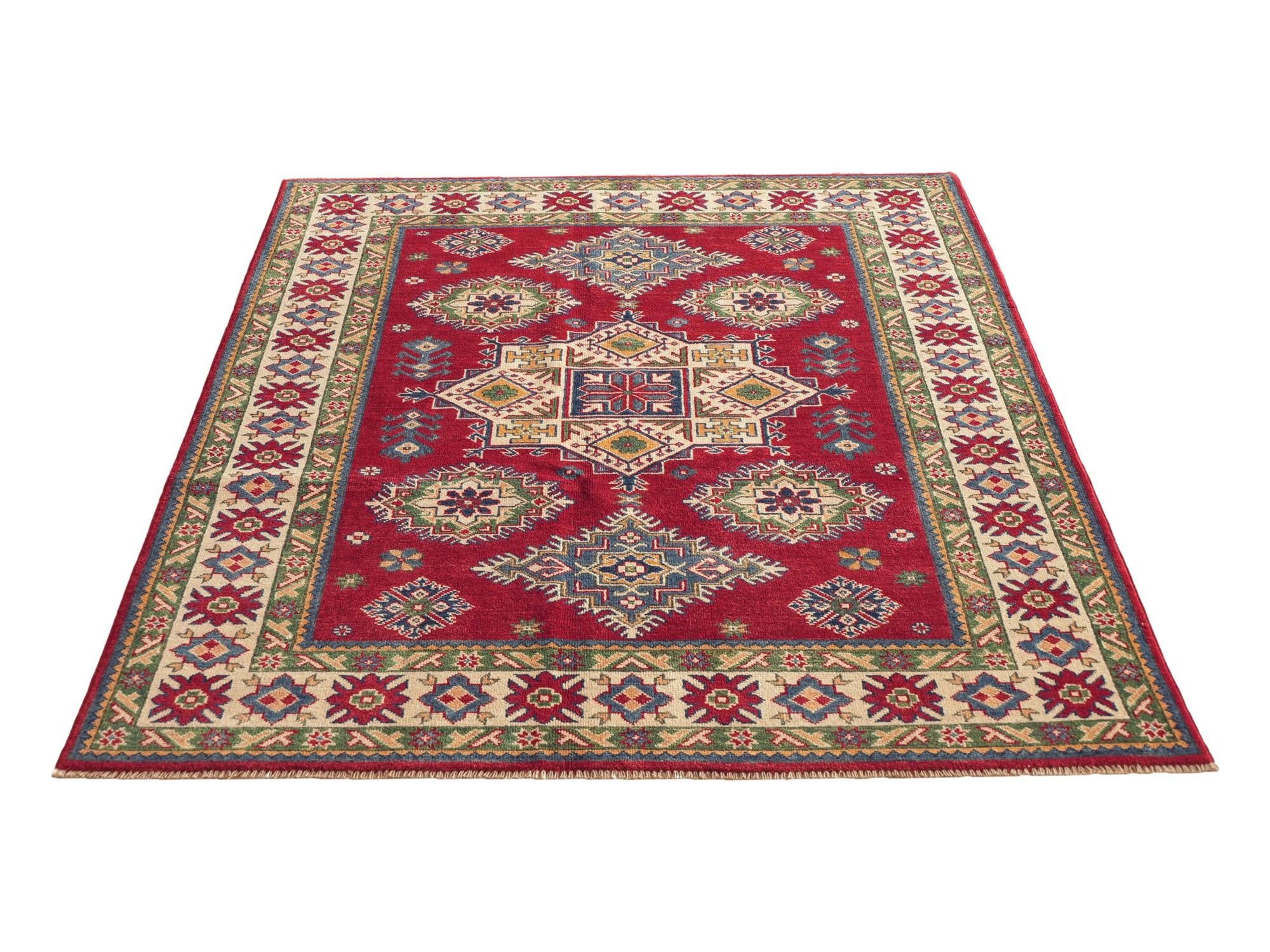 Detail image 5 of 10: 4' 11 x 6' 11 Hand Knotted Kazak Rug