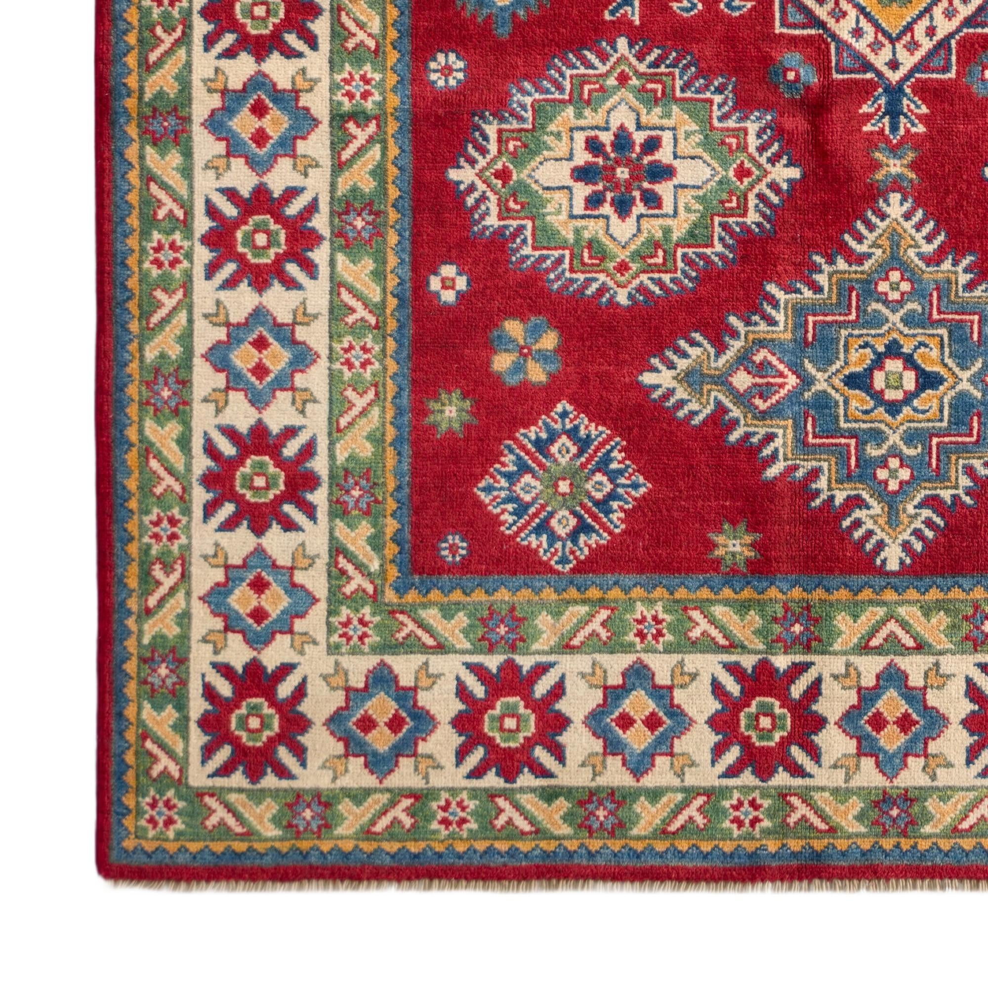 Detail image 7 of 10: 4' 11 x 6' 11 Hand Knotted Kazak Rug