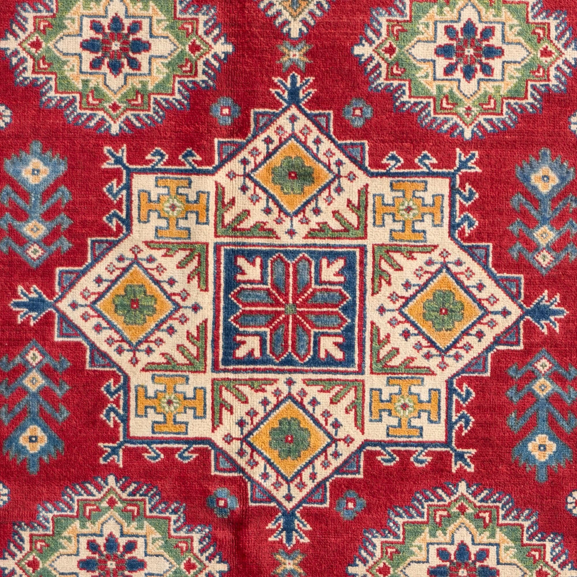 Detail image 10 of 10: 4' 11 x 6' 11 Hand Knotted Kazak Rug