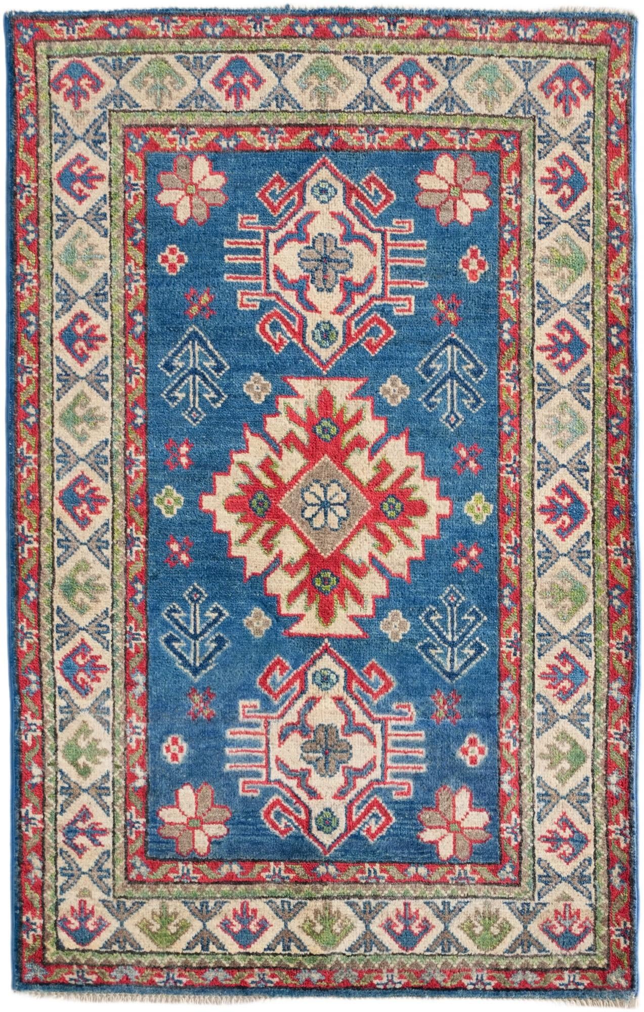 2' 7 x 4' 2 Hand Knotted Kazak Rug