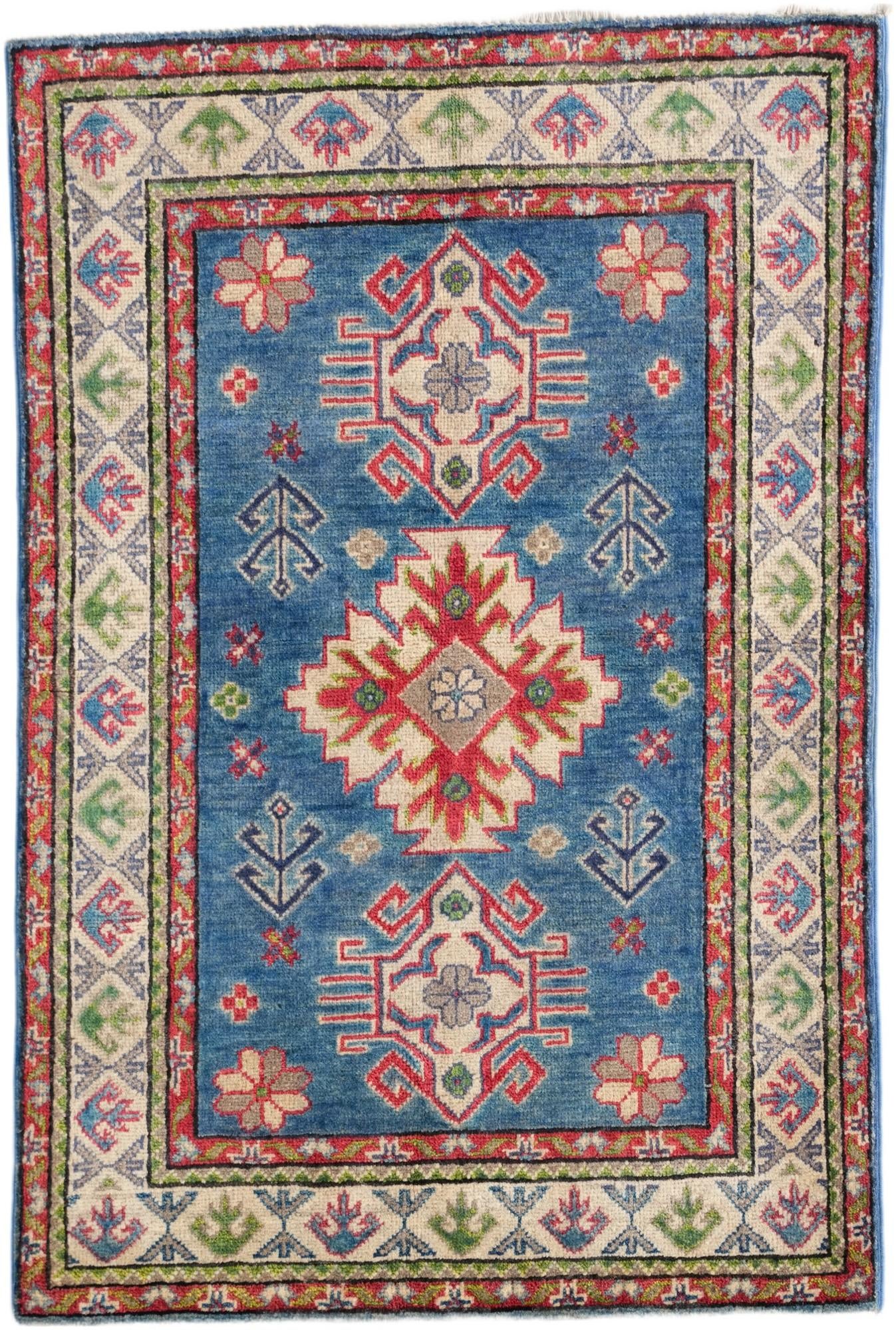 2' 9 x 4' 1 Hand Knotted Kazak Rug