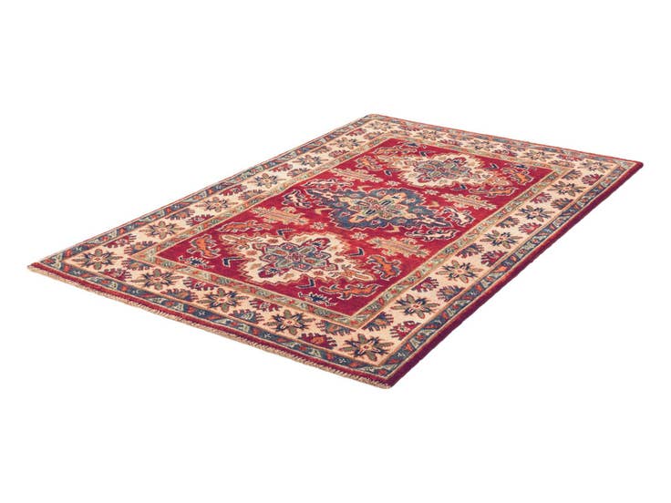 Detail image of 3' 3 x 4' 10 Hand Knotted Kazak Rug