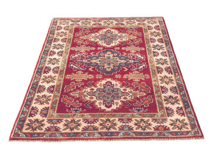 3' 3 x 4' 10 Hand Knotted Kazak Rug