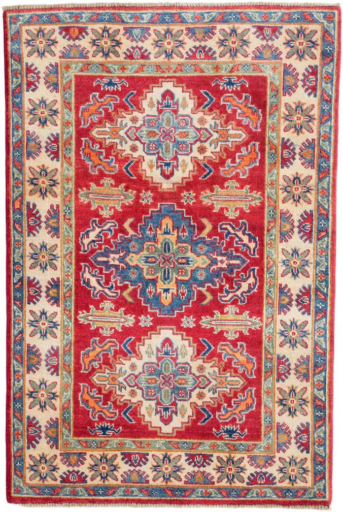 3' 3 x 4' 10 Hand Knotted Kazak Rug