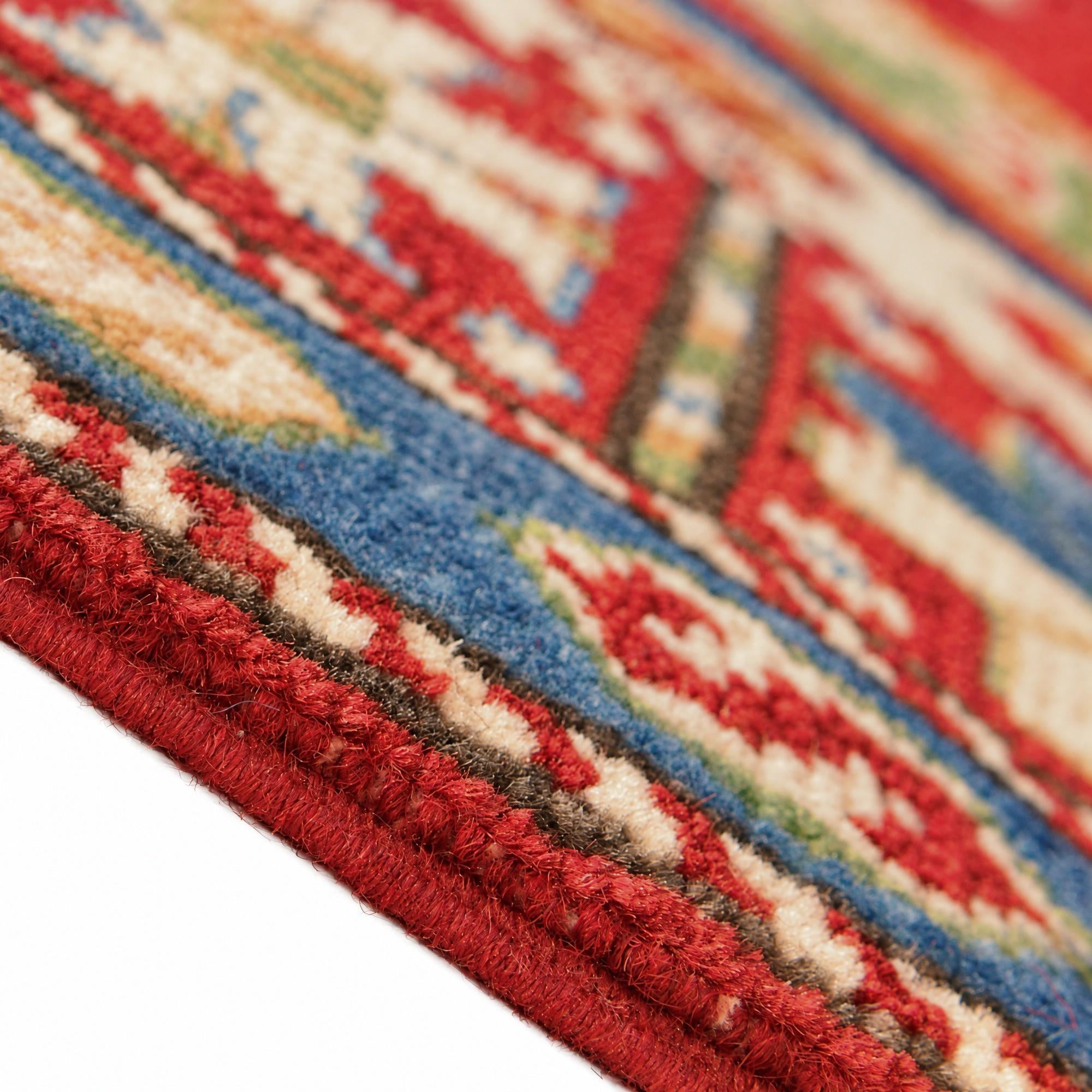 4' x 6' 1 Hand Knotted Kazak Rug