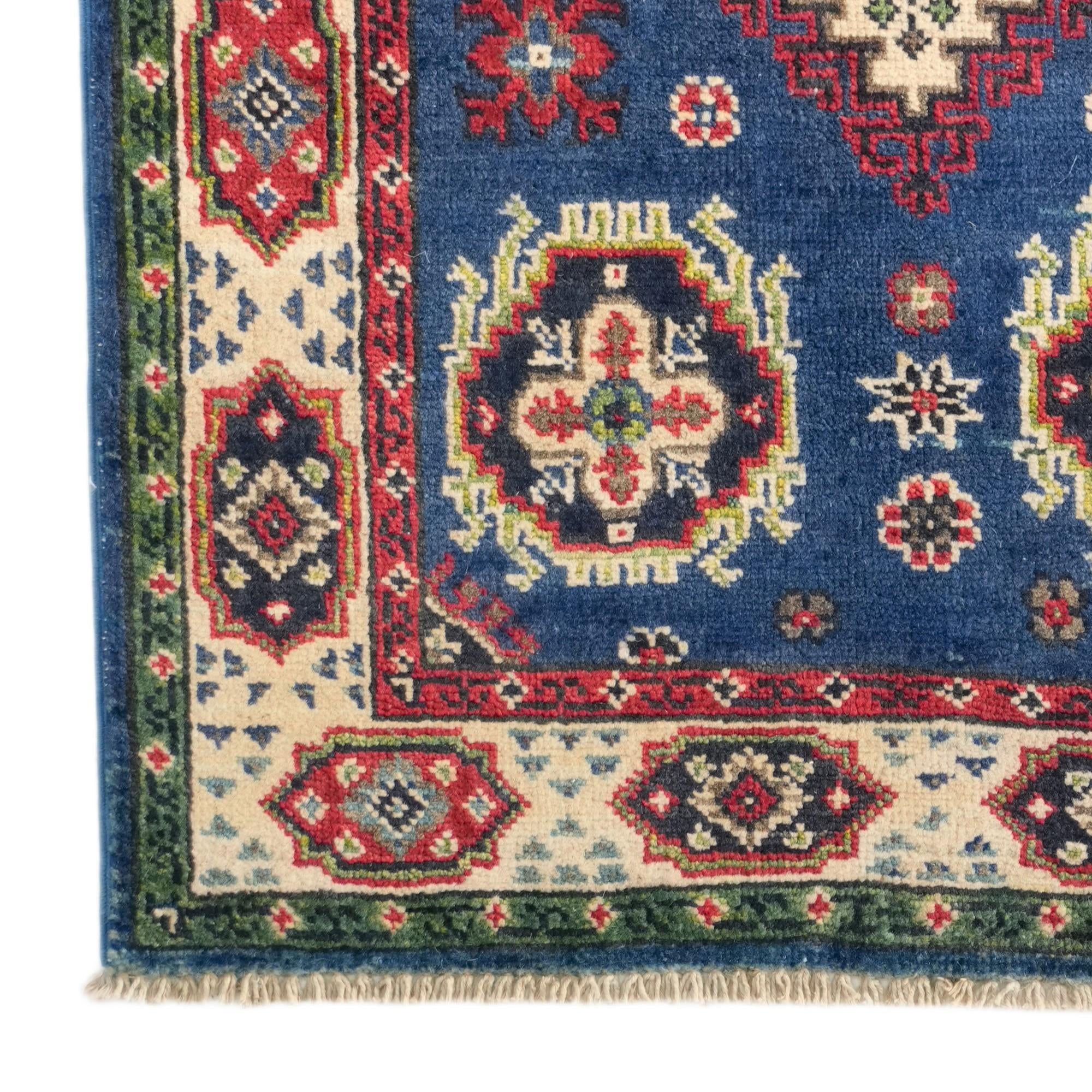 2' 7 x 4' Hand Knotted Kazak Rug
