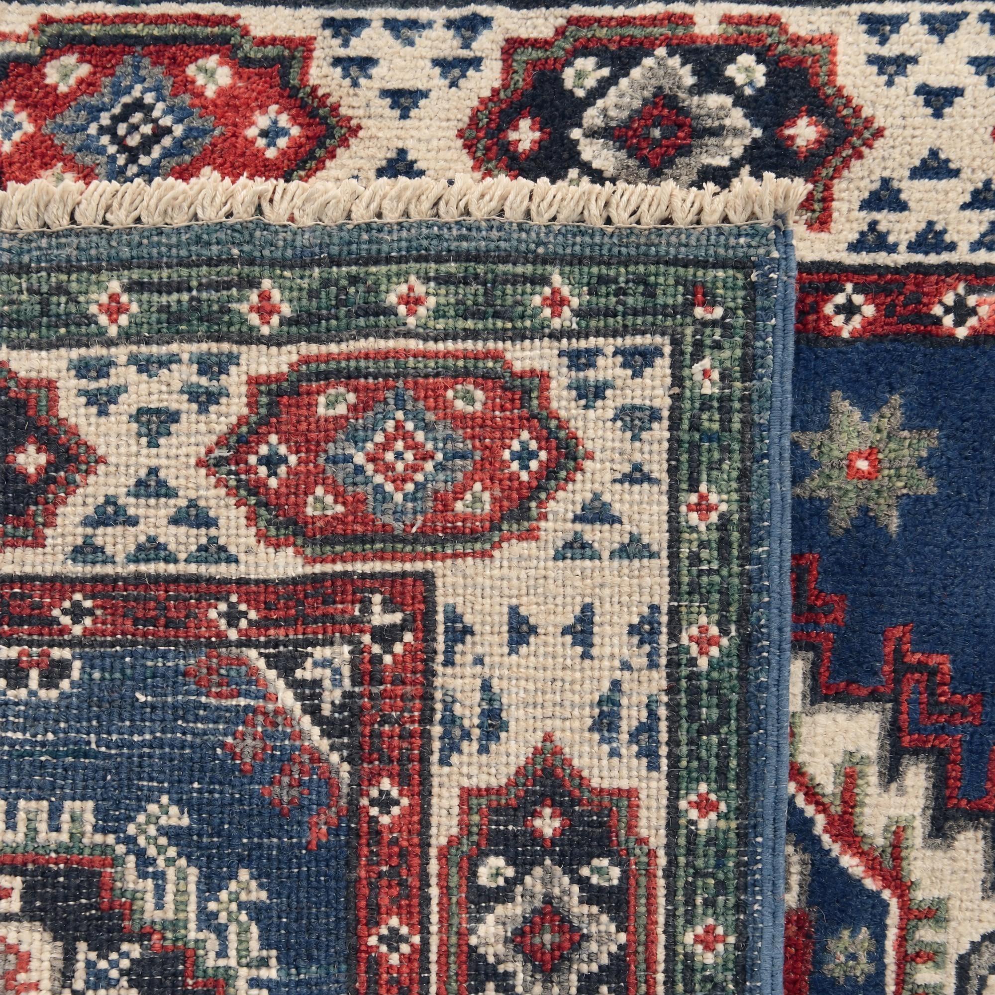 80cm x 125cm Hand Knotted Kazak Rug