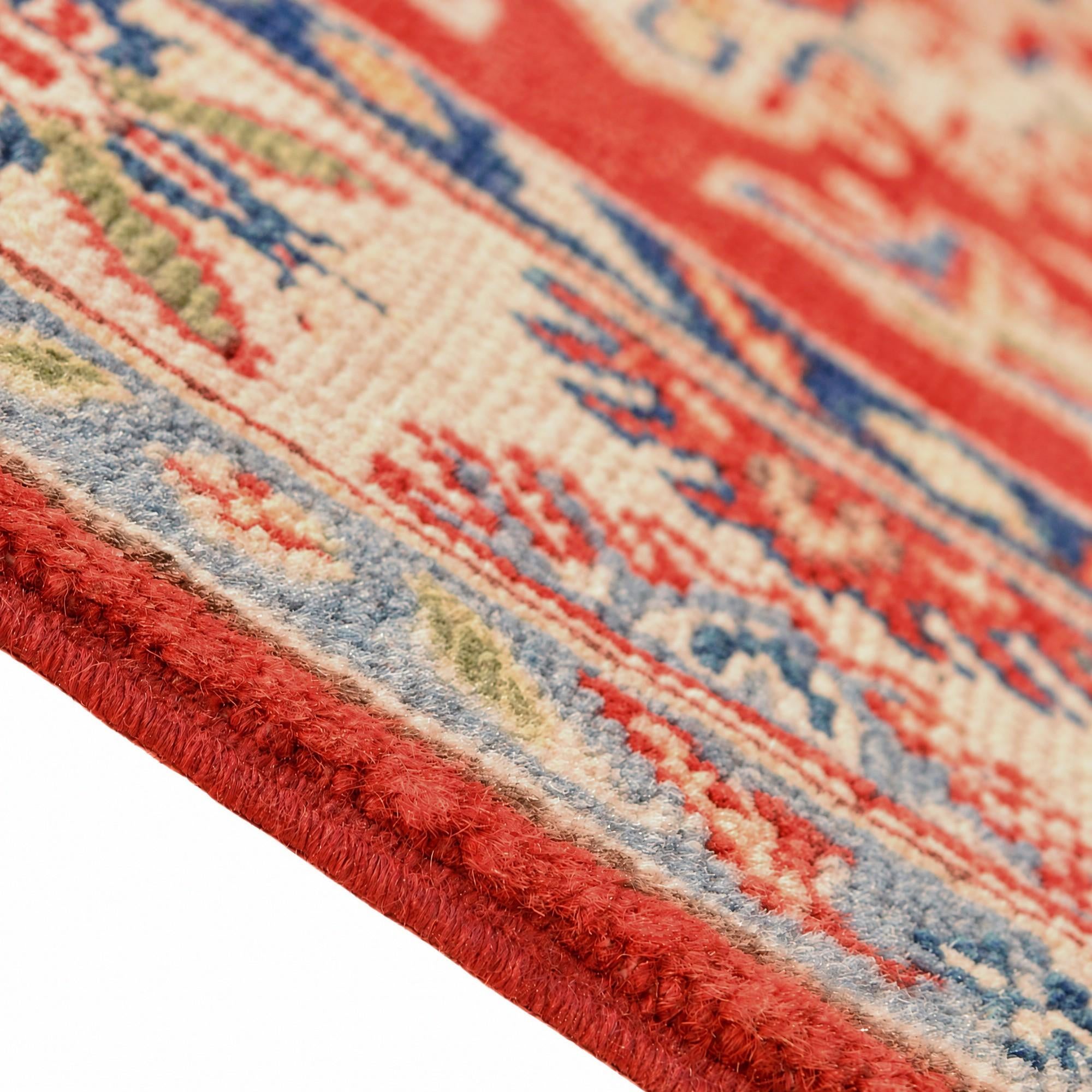 100cm x 155cm Hand Knotted Kazak Rug