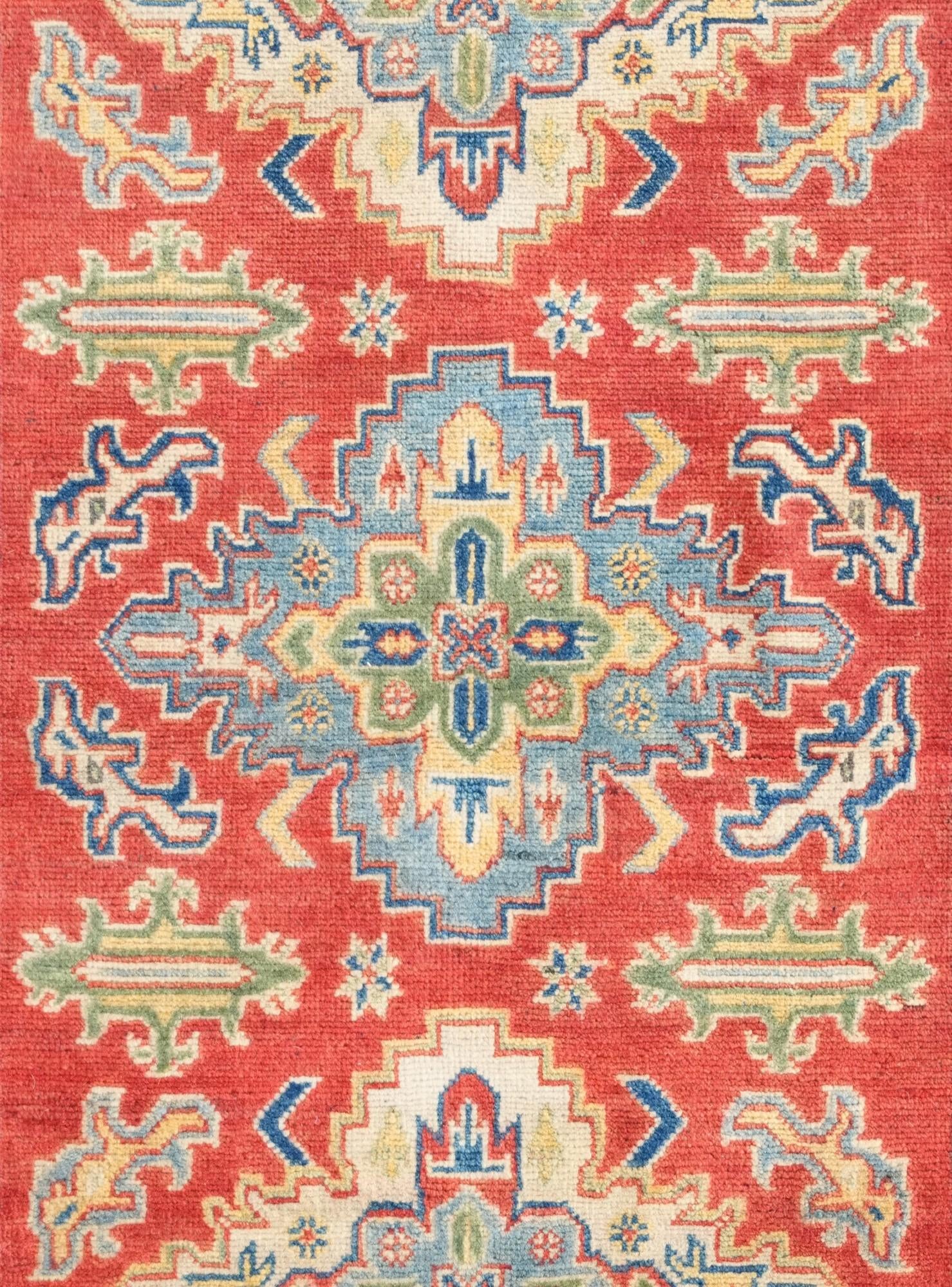 3' 3 x 5' 2 Hand Knotted Kazak Rug