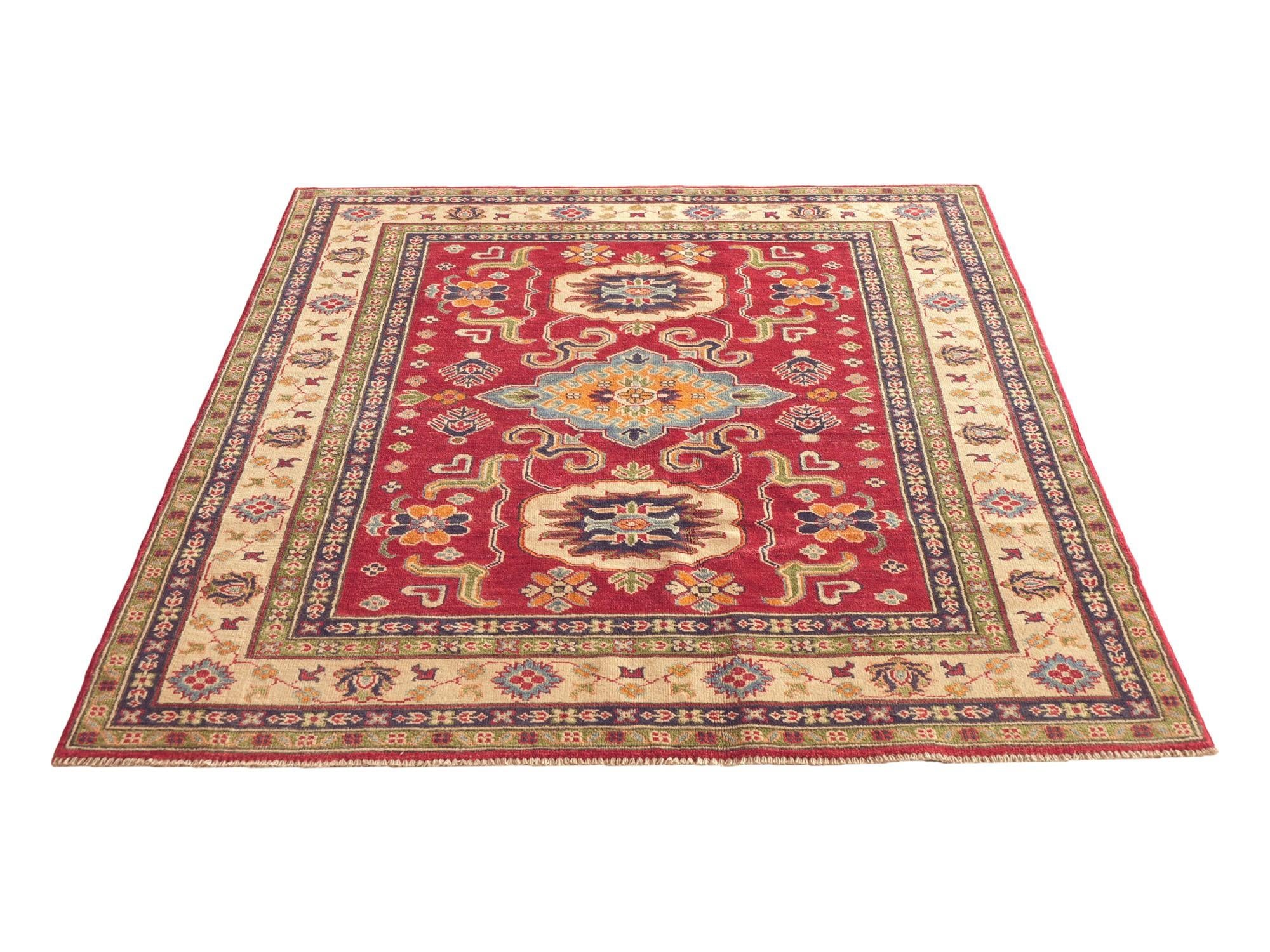 155cm x 205cm Hand Knotted Kazak Rug