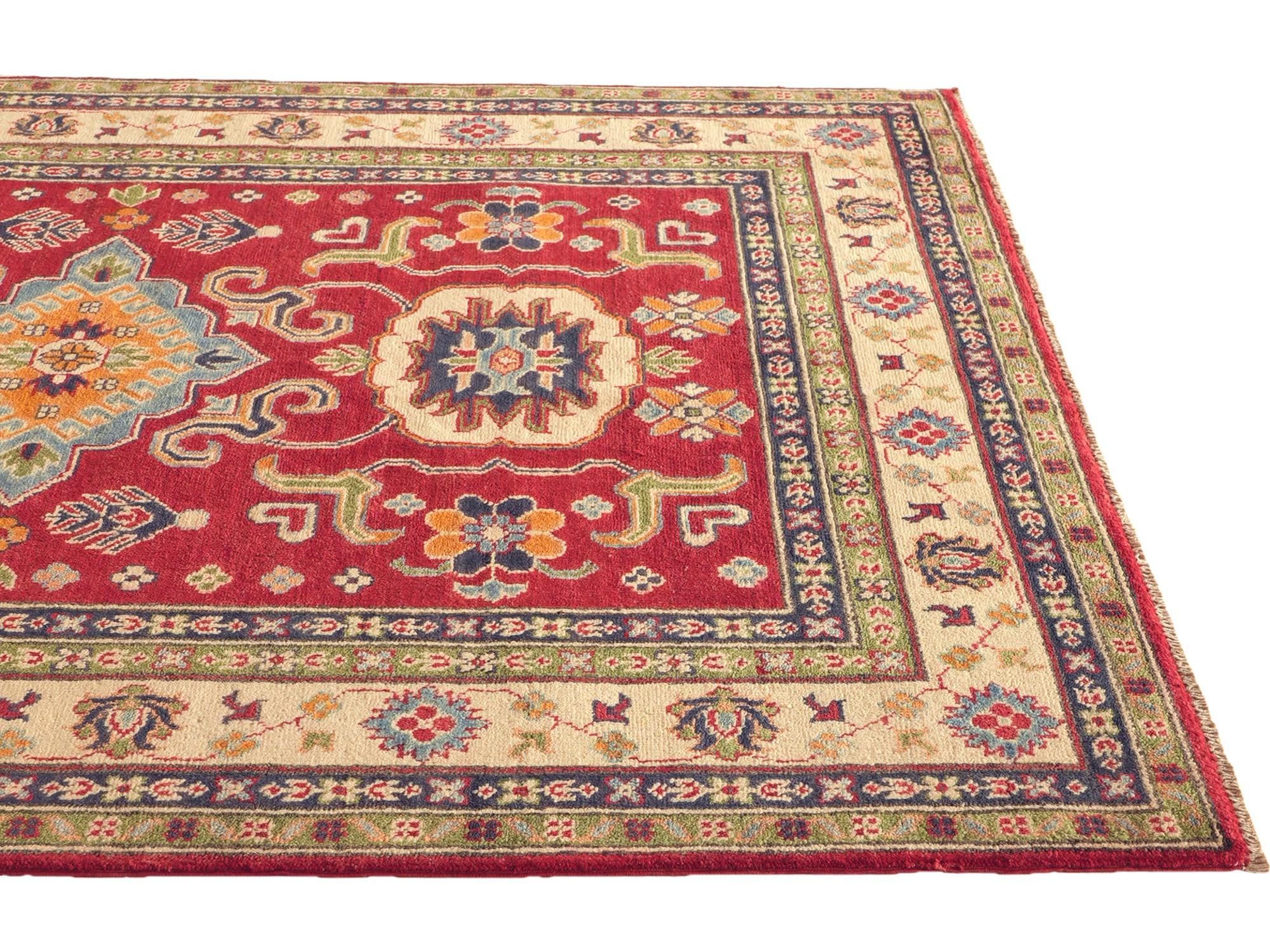 155cm x 205cm Hand Knotted Kazak Rug