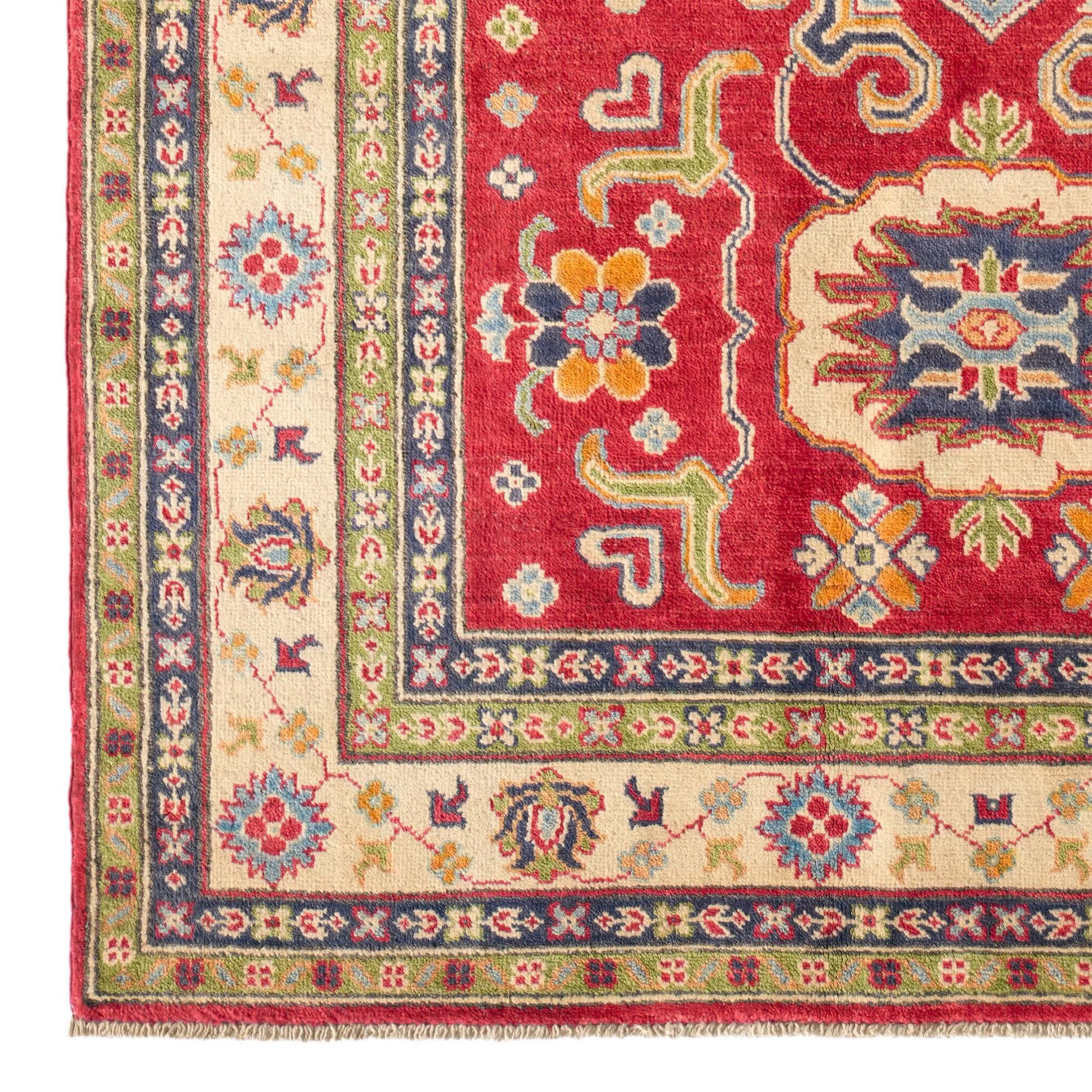 155cm x 205cm Hand Knotted Kazak Rug