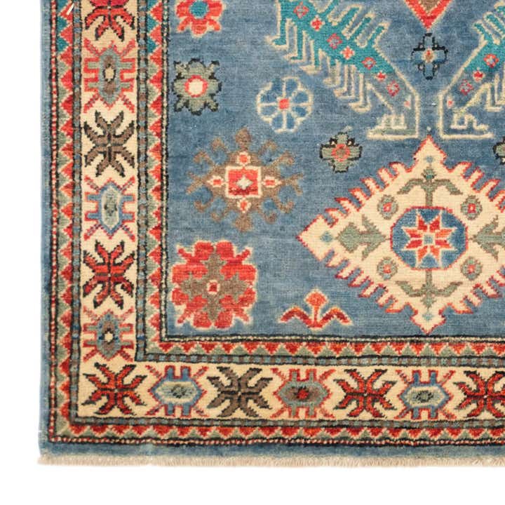 3' 5 x 5' 2 Hand Knotted Kazak Rug