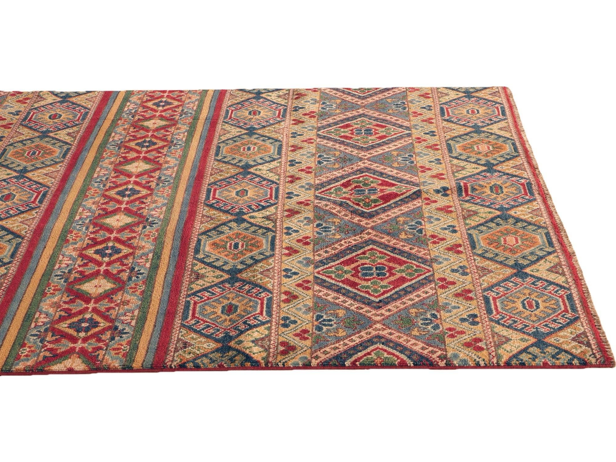Detail image 6 of 10: 5' x 6' 6 Hand Knotted Kazak Rug