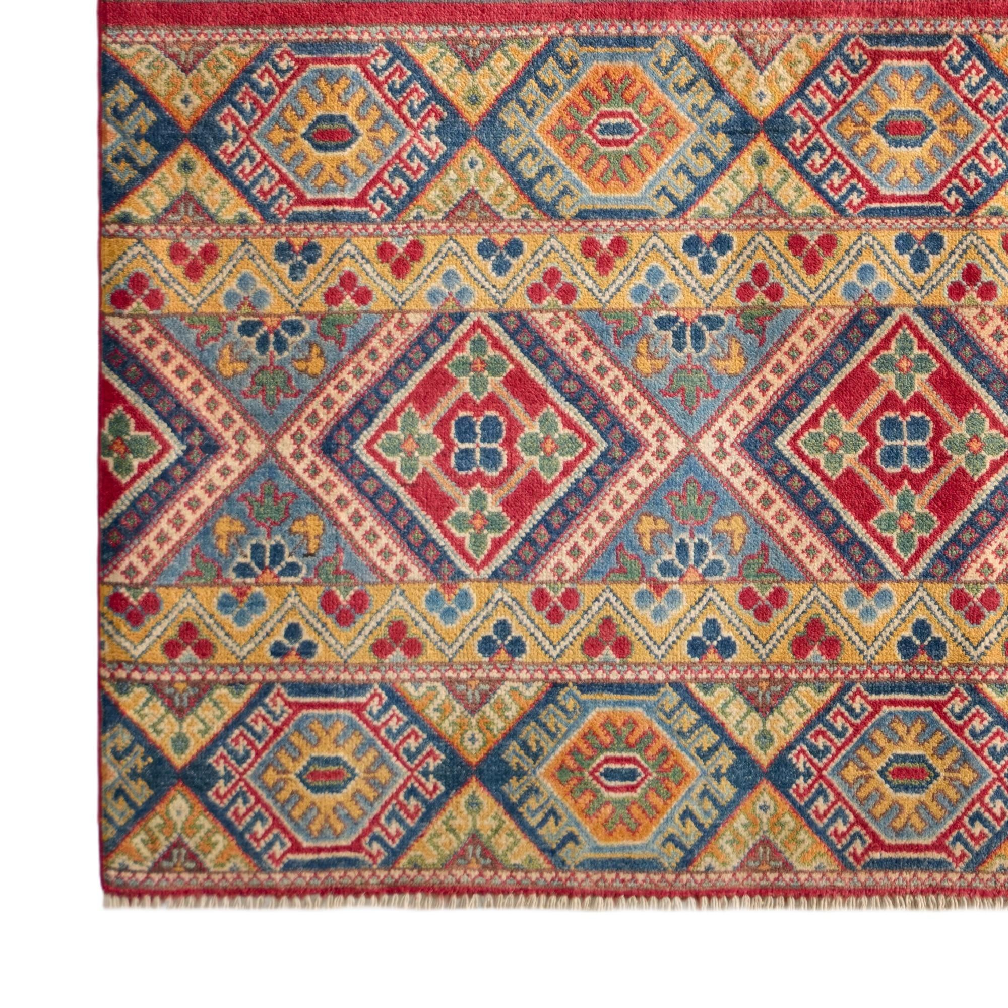 Detail image 7 of 10: 5' x 6' 6 Hand Knotted Kazak Rug